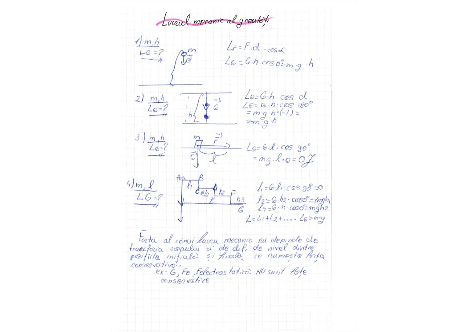 Legea conservori energiei mecanice.
Considerom un corp, izolat aflat intr-un
comp de forte conservatie
F=0
FR=0 SEC = LFconservative + LF ne
