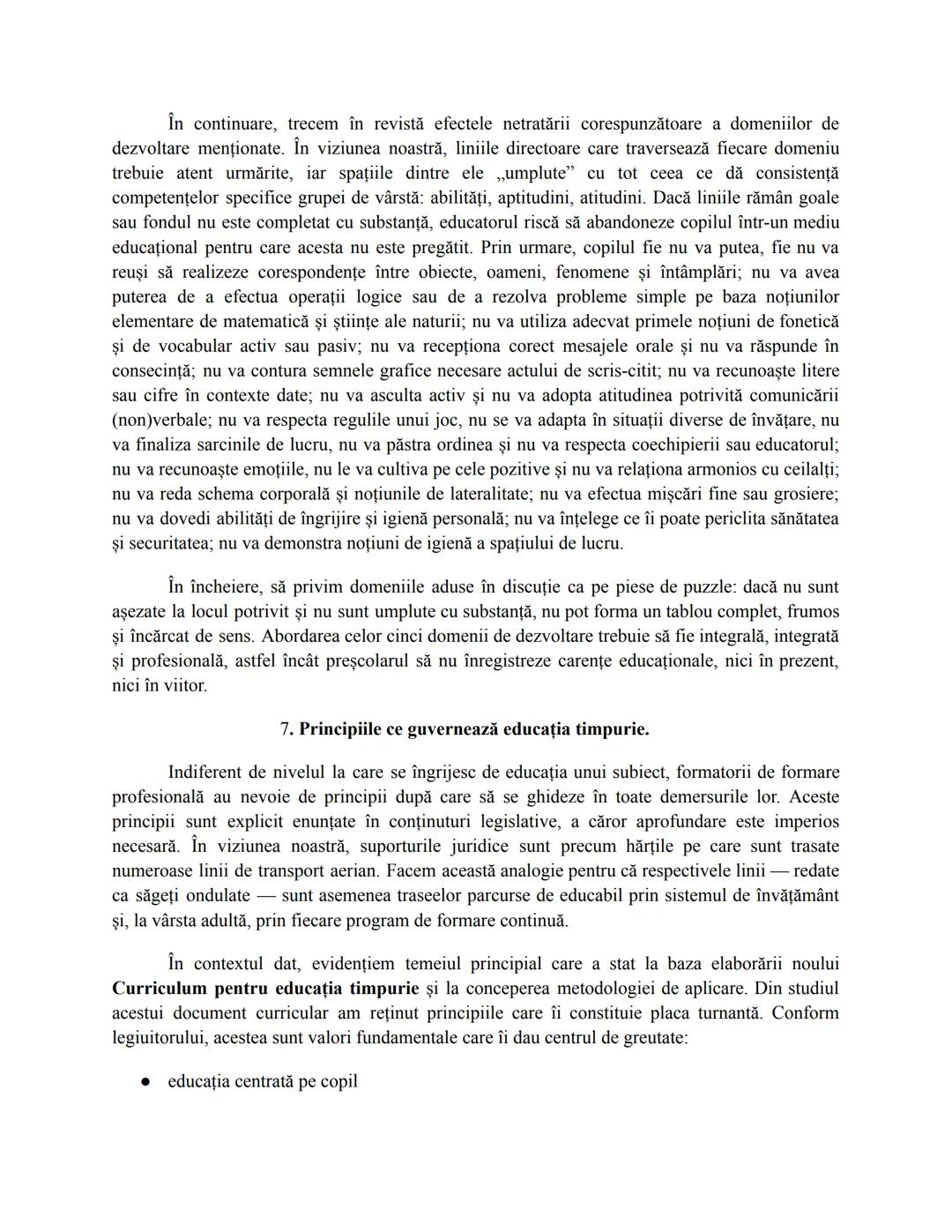 1. Predarea şi educaţia timpurie
Suntem în prezența unor copii mici, într-o sală de grupă. În calitate de educatori,
activitatea noastră de