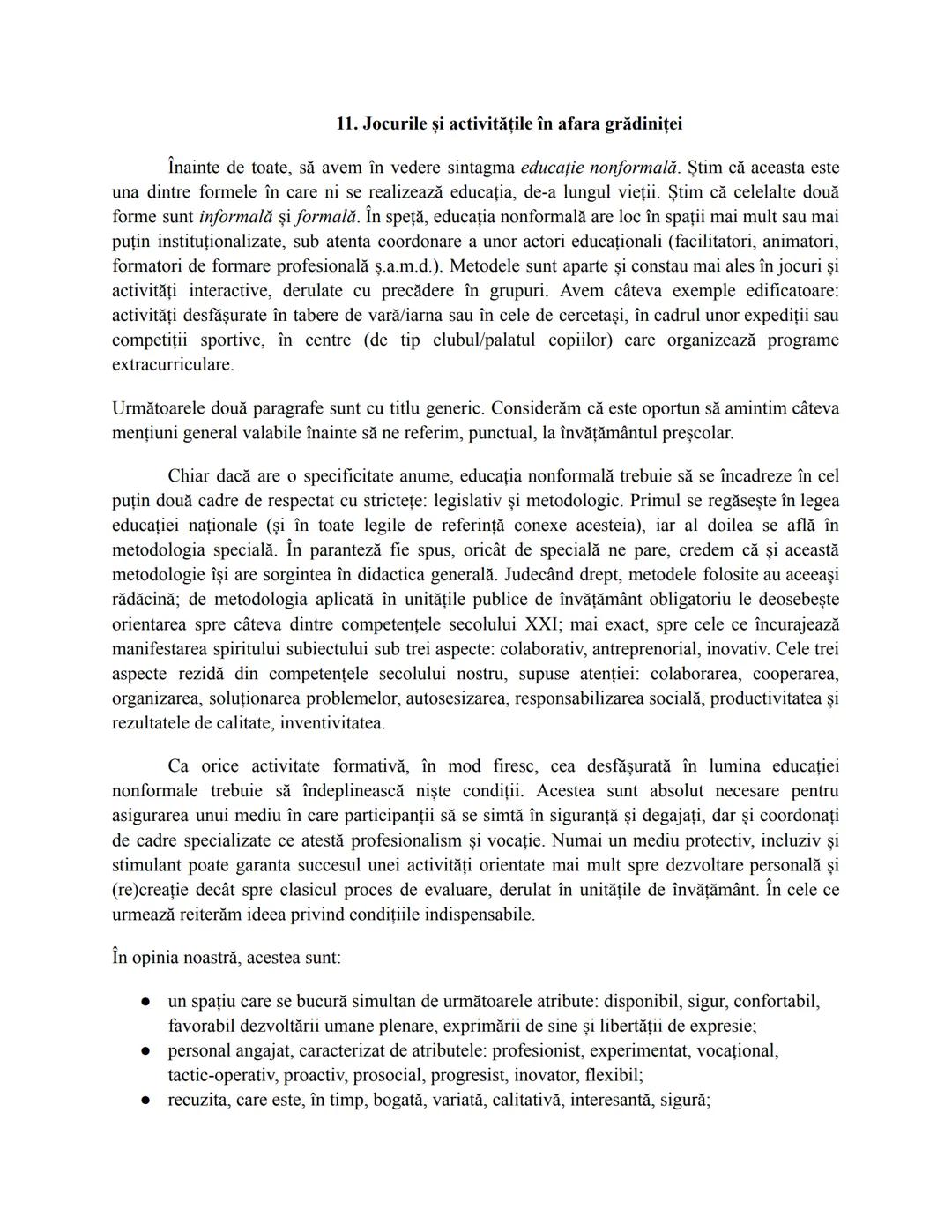 1. Predarea şi educaţia timpurie
Suntem în prezența unor copii mici, într-o sală de grupă. În calitate de educatori,
activitatea noastră de