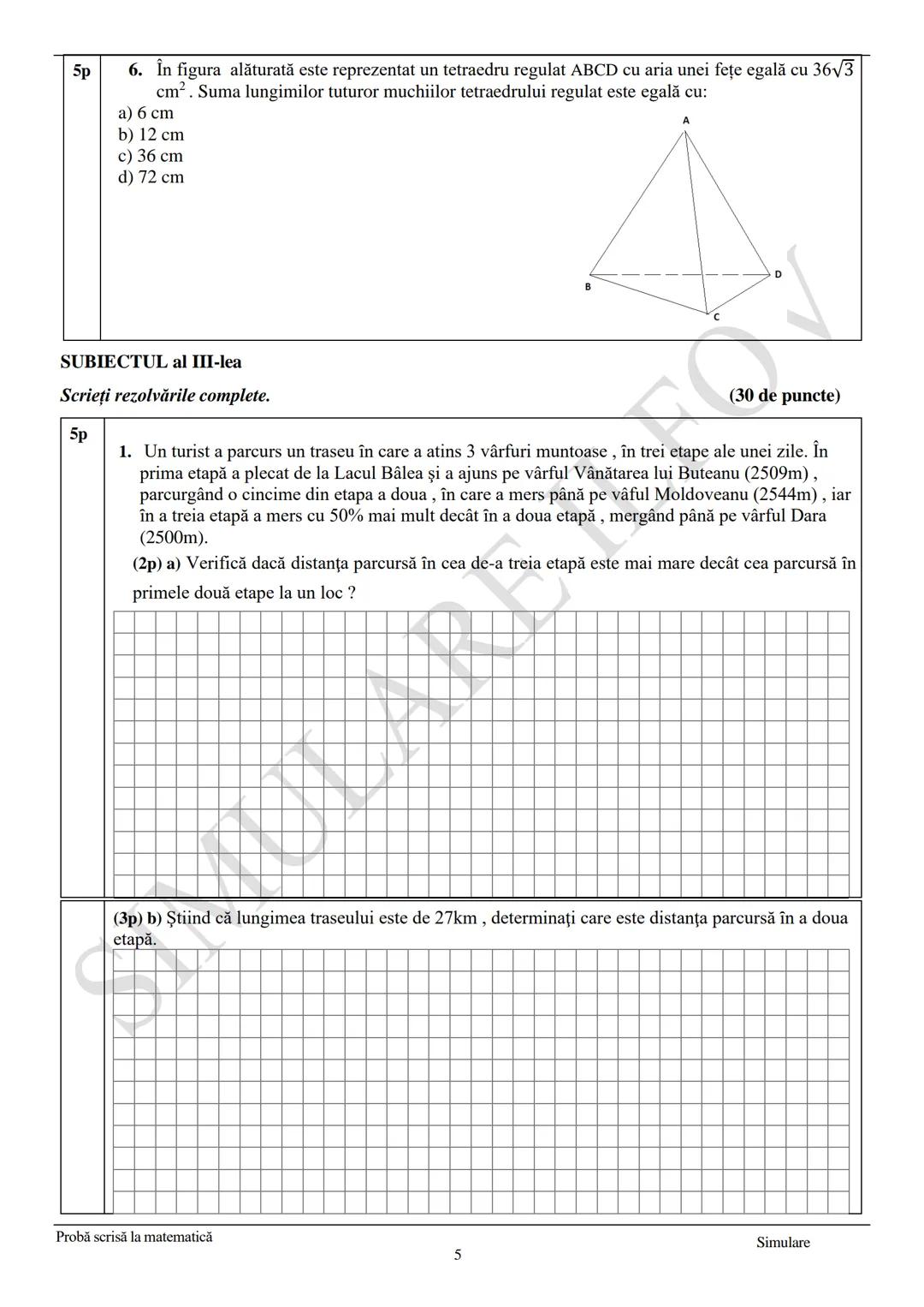# INSPECTORATUL ŞCOLAR JUDEȚEAN
# ILFOV
Prezenta lucrare conține __________ pagini
# EVALUAREA NAŢIONALĂ
## SIMULARE NOIEMBRIE-JUDETUL ILF