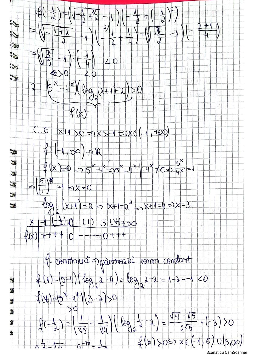 # Imecuatii.
$f(x) < 0$, unde $f$ is-ar continuă
<
>
>
Determinăm rădăcinile funcției $f(x) = 0$