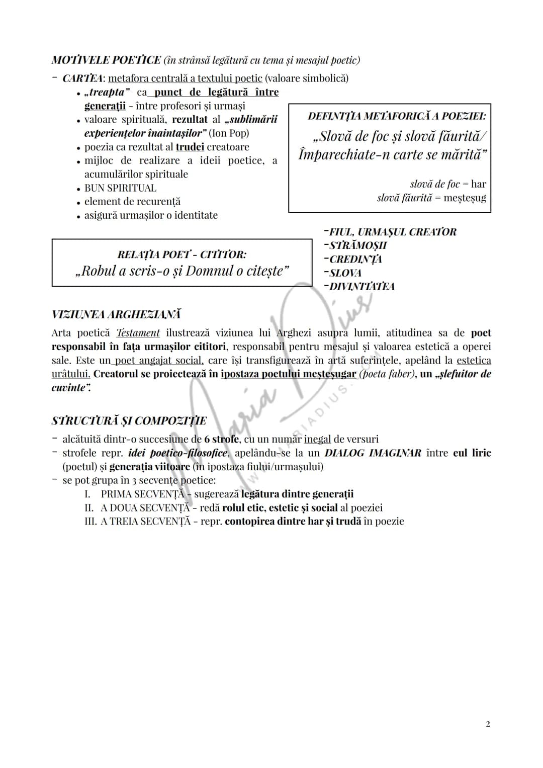 # Testament
Tudor Arghezi
1927
CONTEXTUALIZARE ȘI ÎNCADRARE
Tudor Arghezi, unul dintre cei mai prolifici și originali poeți români din t