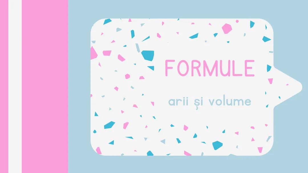 Formule arii și volume-prisma,paralelipiped și cub