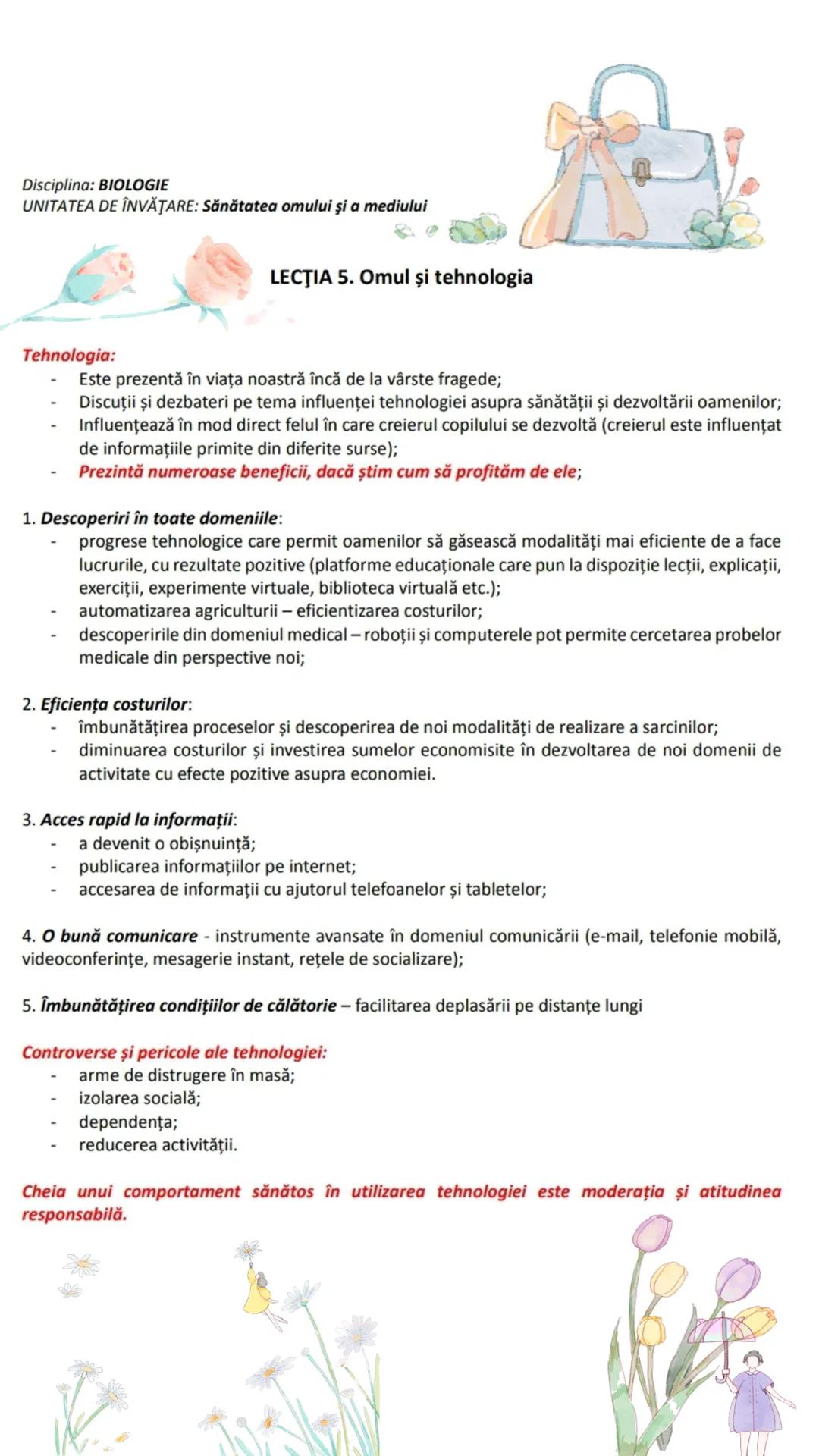 # NOTEBOOK Disciplina: BIOLOGIE
UNITATEA DE ÎNVĂŢARE: Sănătatea omului şi a mediului
LECŢIA 2. Boli influenţate de factori de mediu şi de pr