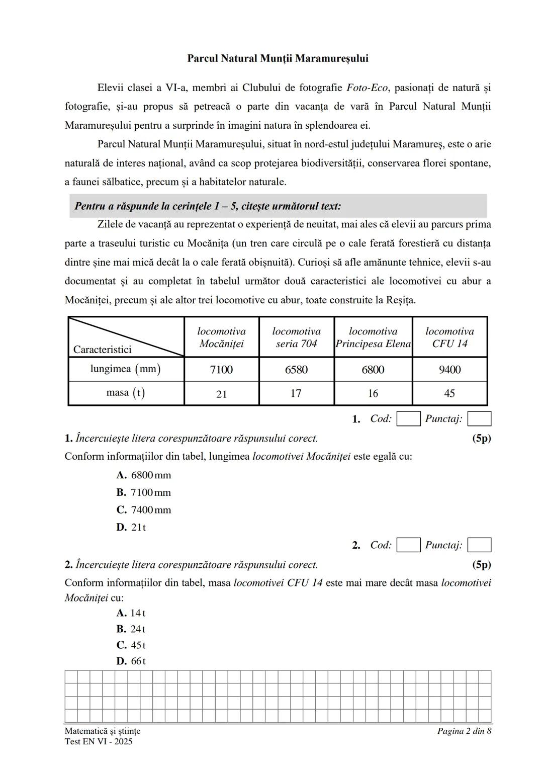 ## ERNUL
## UVE
## COMANIE
MINISTERUL EDUCAŢIEI ŞI CERCETĂRII
CENTRUL NAŢIONAL DE POLITICI
ŞI EVALUARE ÎN EDUCAȚIE
EVALUAREA NAȚIONALĂ
LA F