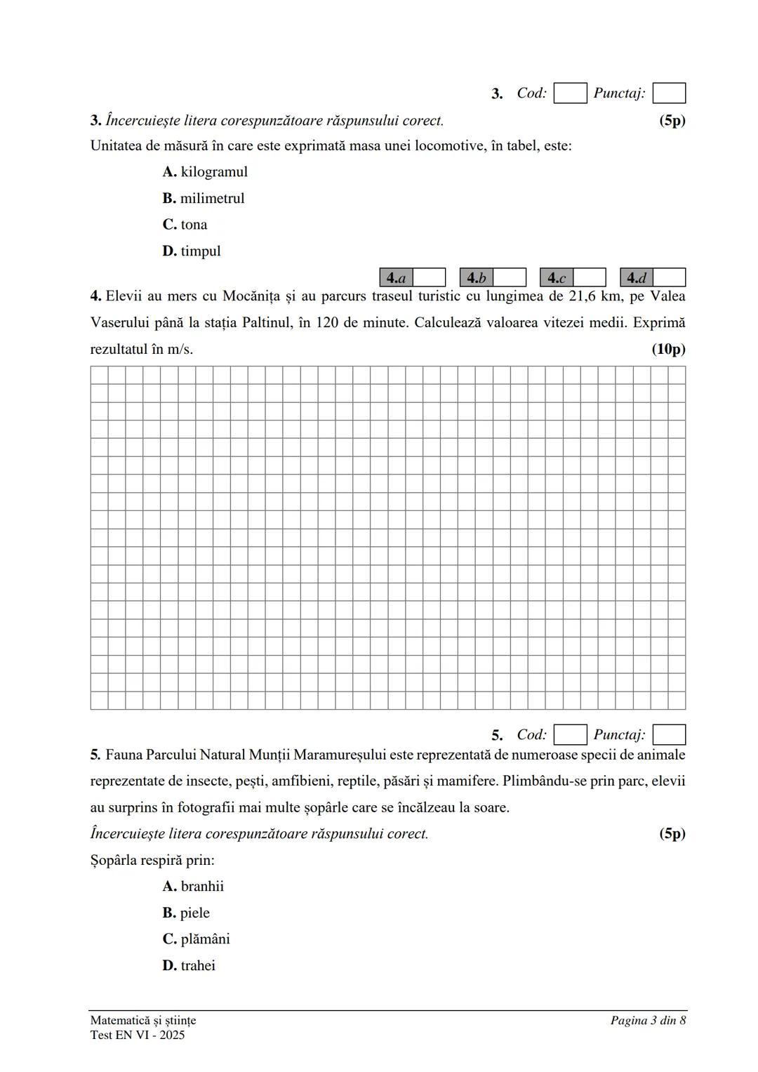 ## ERNUL
## UVE
## COMANIE
MINISTERUL EDUCAŢIEI ŞI CERCETĂRII
CENTRUL NAŢIONAL DE POLITICI
ŞI EVALUARE ÎN EDUCAȚIE
EVALUAREA NAȚIONALĂ
LA F