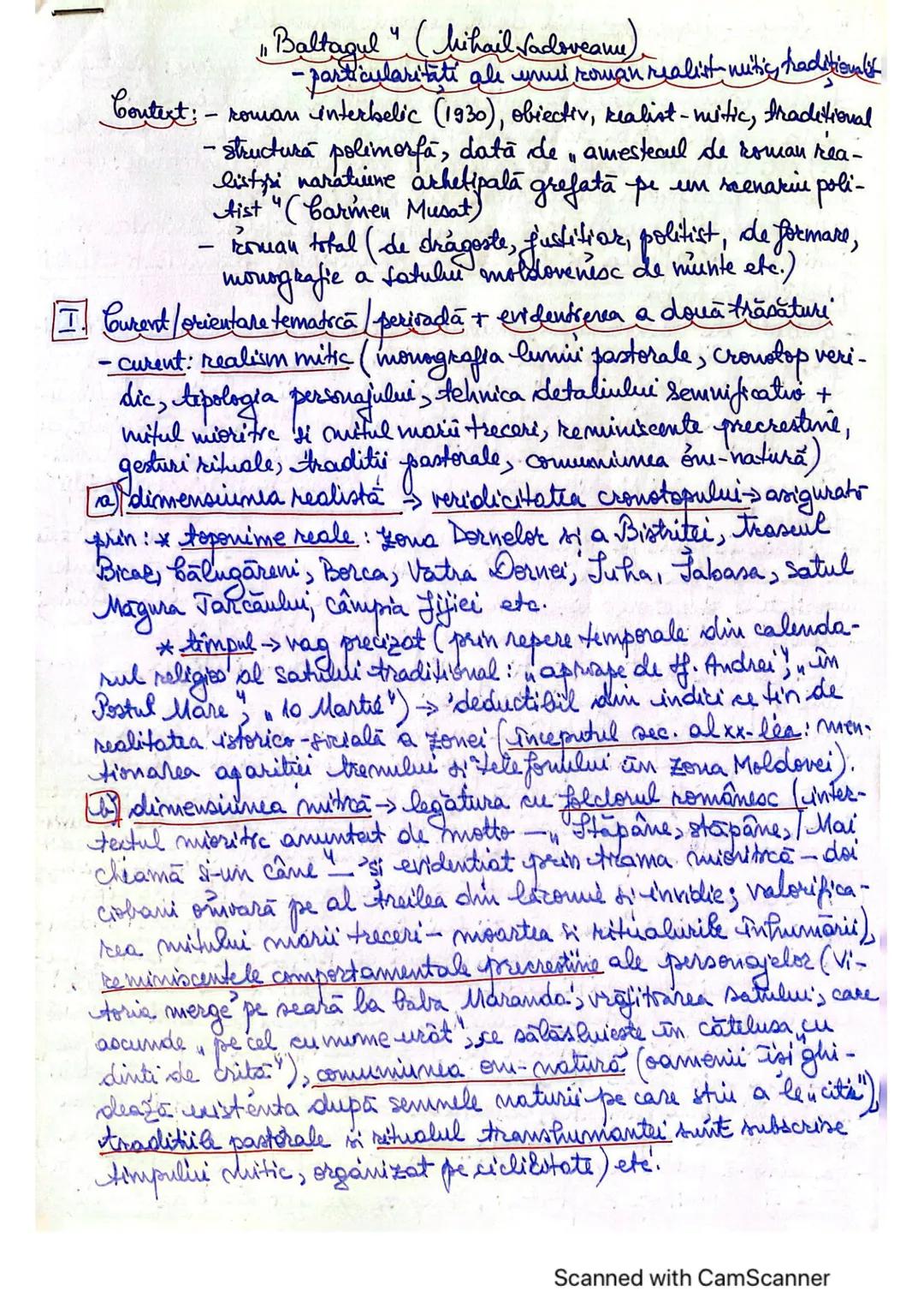 Context:
"Baltagul" (Mihail Sadoveanu).
-particularitati ale unui roman realist-mitic, traditional
roman interbelic (1930), obiectiv, realis