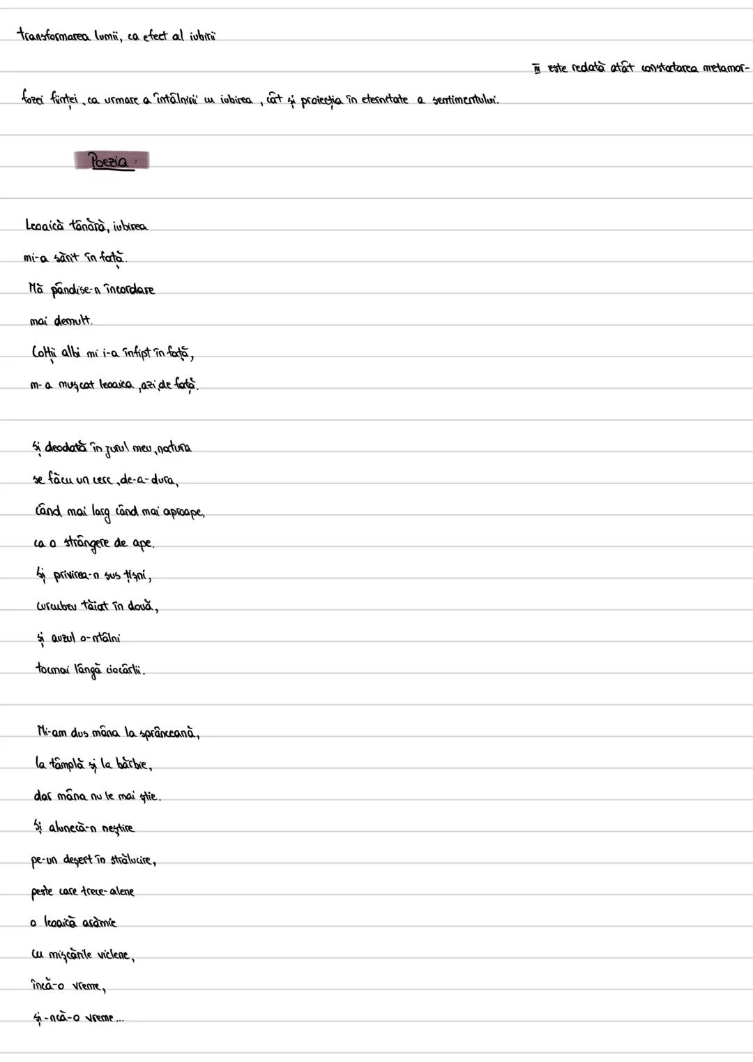 de Nichita Stănescu
1964
Context.
Leoaică tânără, iubireo
→ O viziune a sentimentelor
-> artă neomademista
Incadrare:
Renuntarea la prozodia