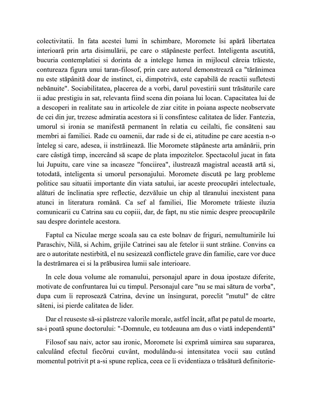 MOROMETII
DE MARIN PREDA
Publicat in 1955 (volumul 1) si in 1967 (volumul 2), "Morometii" continuă
traditia romanului romanesc de inspiratie