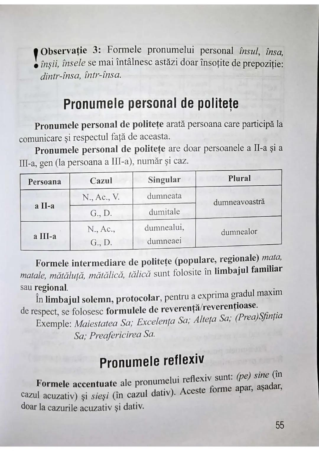 Observaţii:
Ca şi articolul posesiv, articolul demonstrativ se analizează îm-
preună cu partea de vorbire pe care o însoțește.
Formele flexi