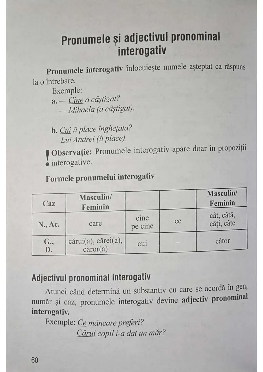 Observaţii:
Ca şi articolul posesiv, articolul demonstrativ se analizează îm-
preună cu partea de vorbire pe care o însoțește.
Formele flexi