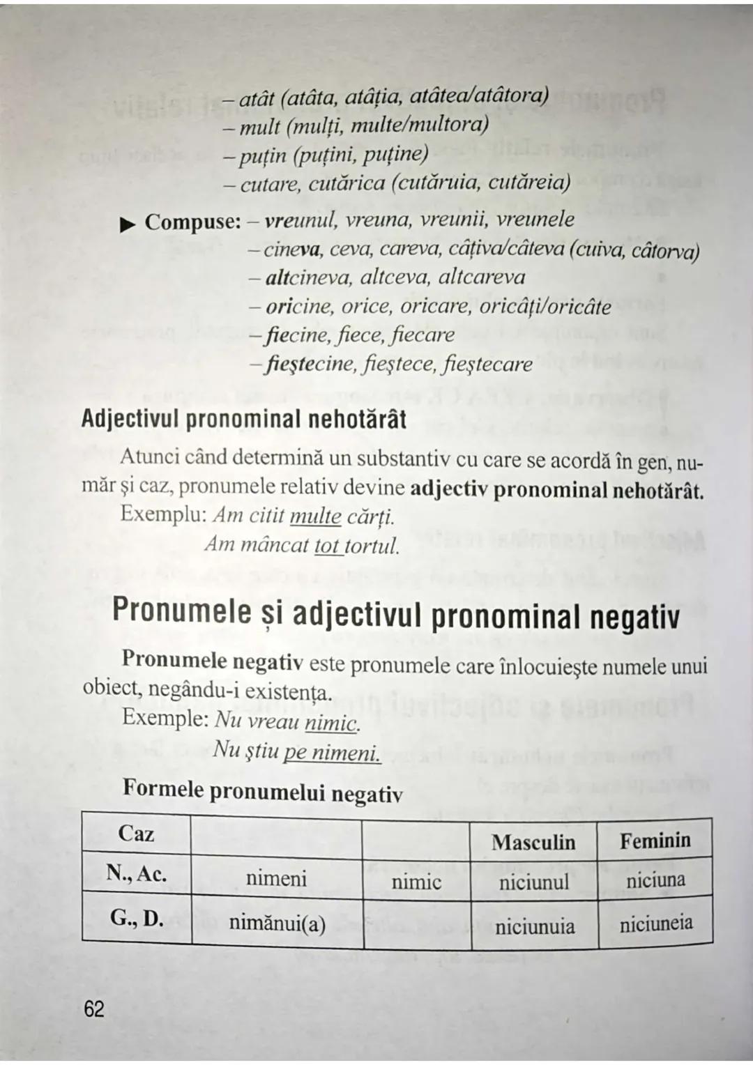 Observaţii:
Ca şi articolul posesiv, articolul demonstrativ se analizează îm-
preună cu partea de vorbire pe care o însoțește.
Formele flexi