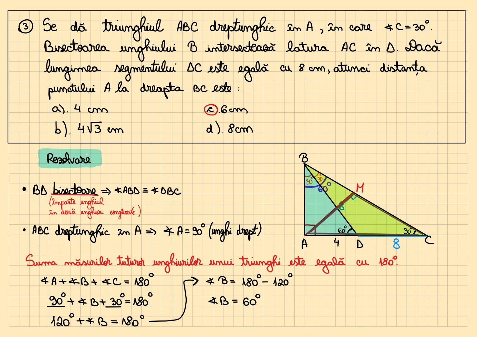 Subiectul I.
① Rezultatul calculului (3 - $ \frac{5}{2}$)$^2$ : $ \frac{3}{4}$ este:
a) $ \frac{1}{2}$
b) $ \frac{2}{3}$
c) 3
d) 6
Rezolv