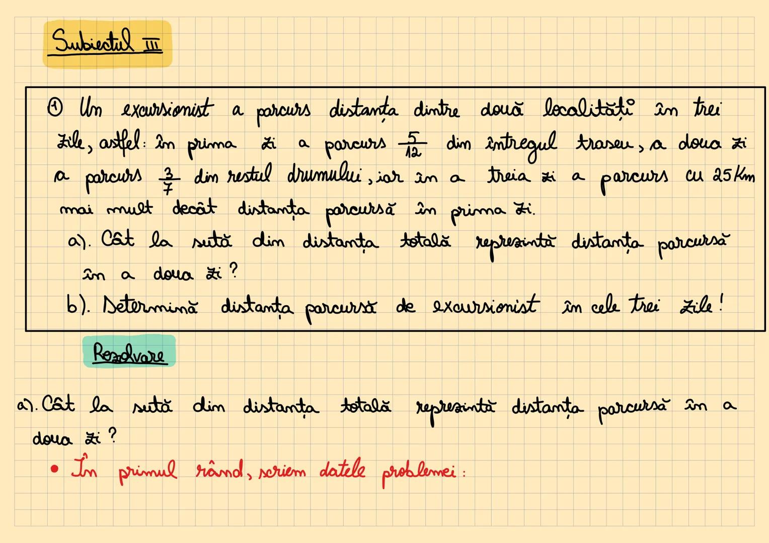 Subiectul I.
① Rezultatul calculului (3 - $ \frac{5}{2}$)$^2$ : $ \frac{3}{4}$ este:
a) $ \frac{1}{2}$
b) $ \frac{2}{3}$
c) 3
d) 6
Rezolv