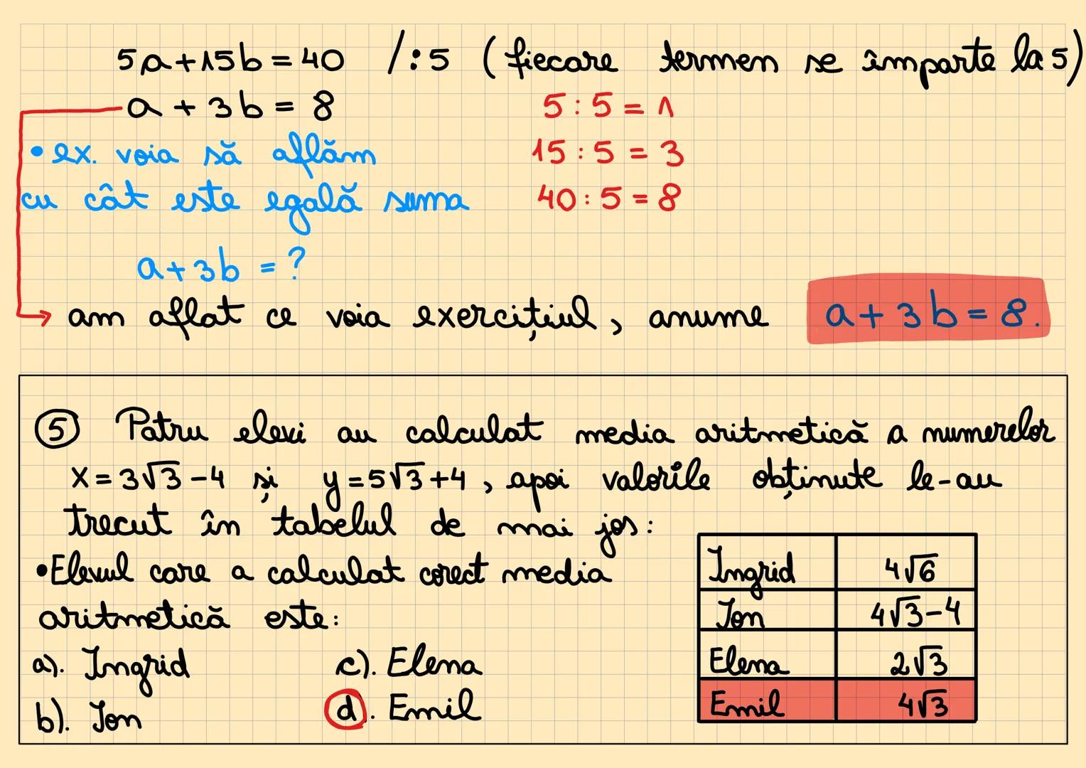 Subiectul I.
① Rezultatul calculului (3 - $ \frac{5}{2}$)$^2$ : $ \frac{3}{4}$ este:
a) $ \frac{1}{2}$
b) $ \frac{2}{3}$
c) 3
d) 6
Rezolv