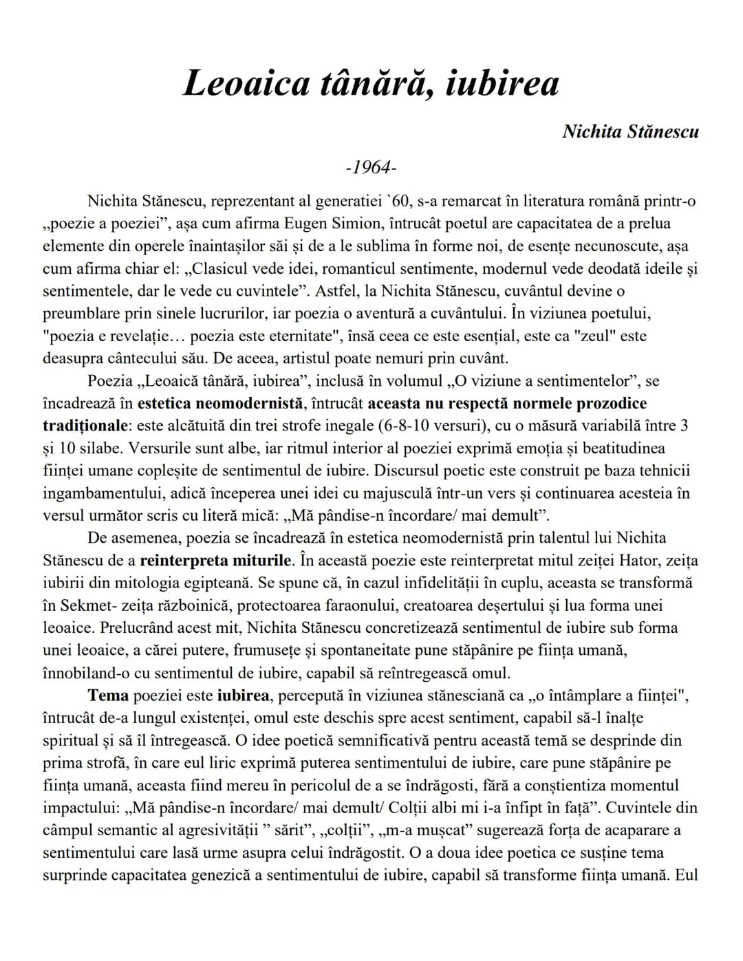 ## ION
-1920-
Liviu Rebreanu
Prozator al perioadei interbelice, Liviu Rebreanu a fost preocupat să scrie o epopee a
vieții româneşti, evocâ