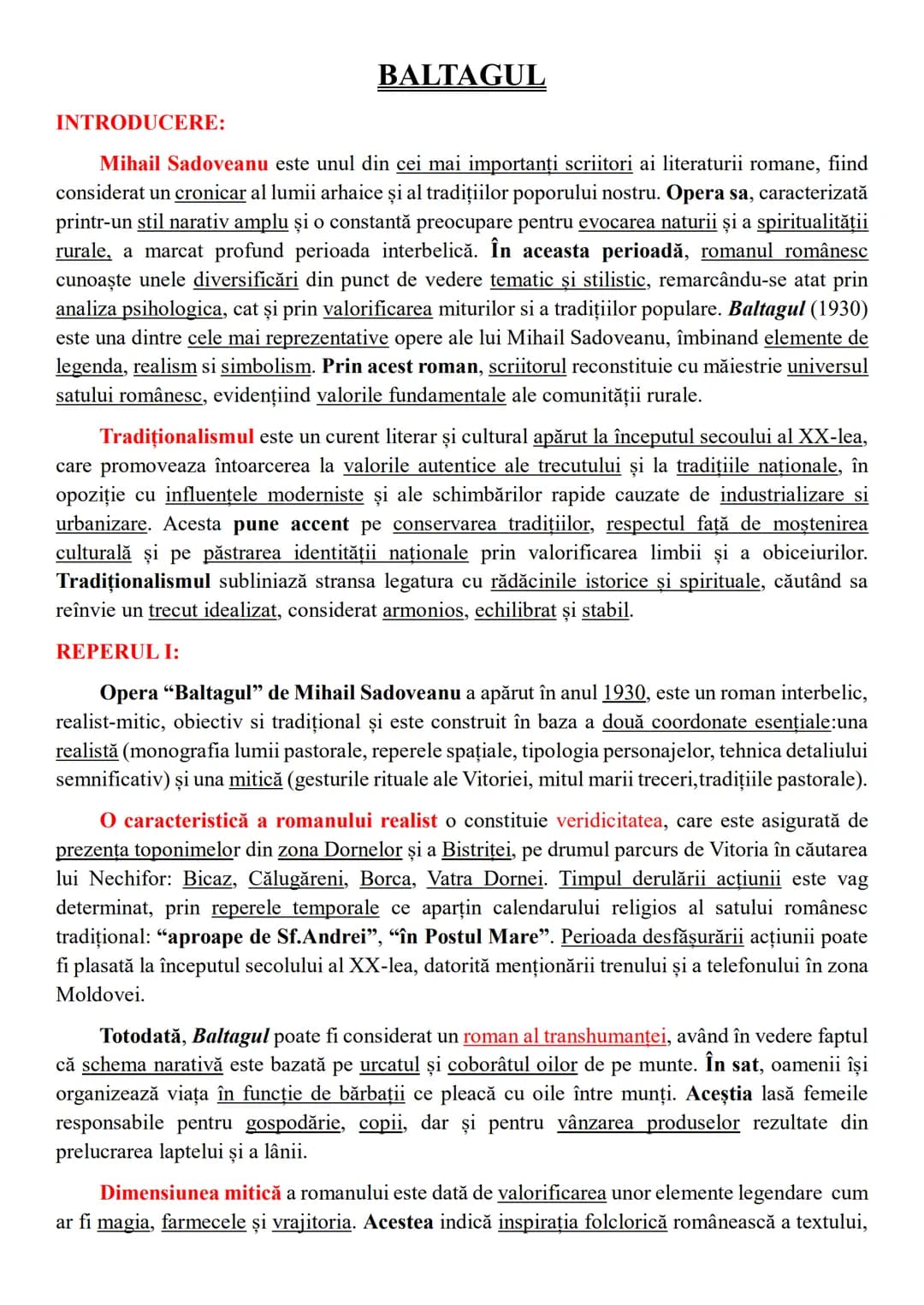 --- OCR Start ---
BALTAGUL
INTRODUCERE:
Mihail Sadoveanu este unul din cei mai importanți scriitori ai literaturii romane, fiind
considerat