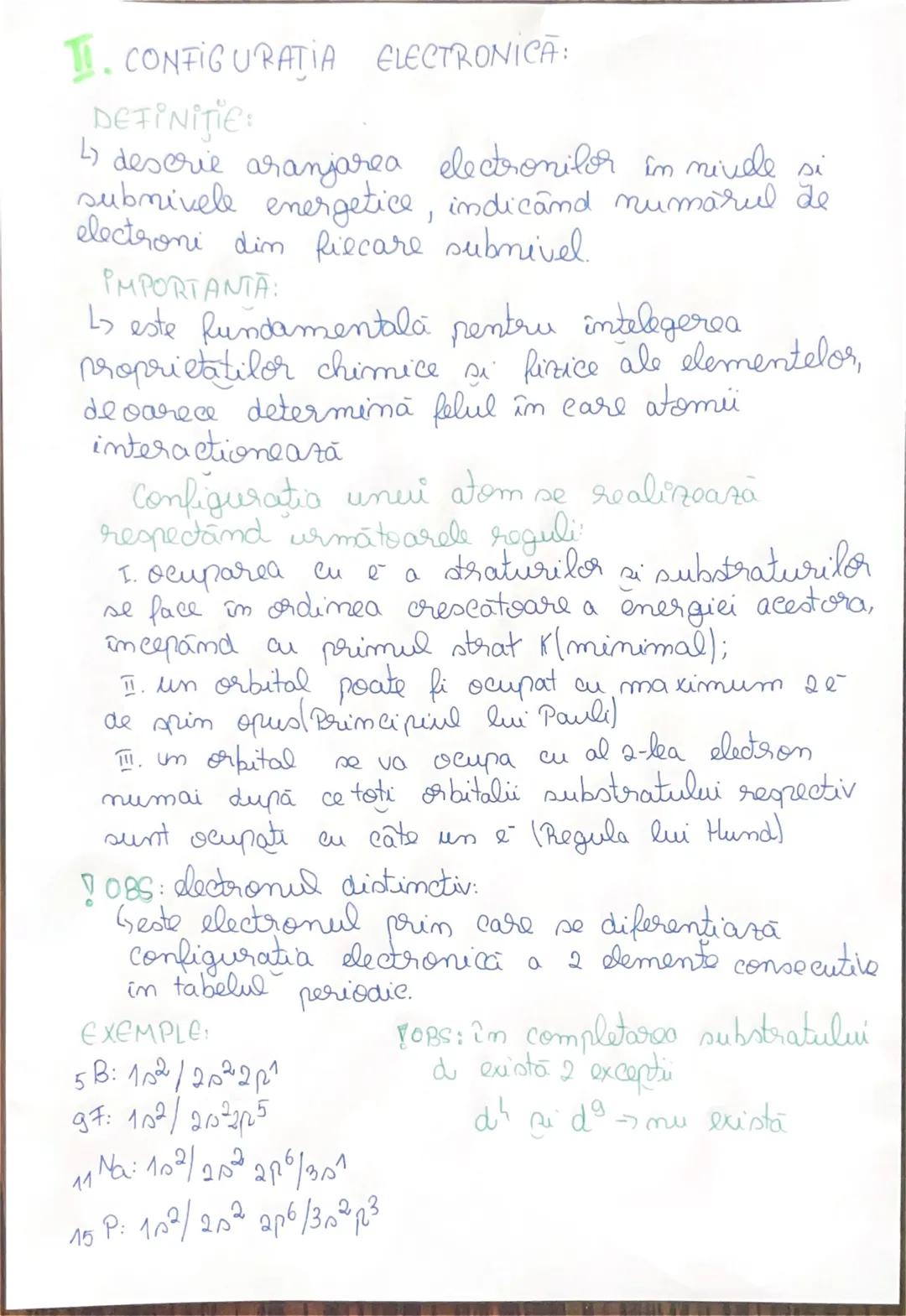 1. CONFIGURATIA ELECTRONICA:
DEFINIţie:
L↳ descrie aranjarea electronilor în nivele si
submivele energetice, indicând numărul de
electroni d