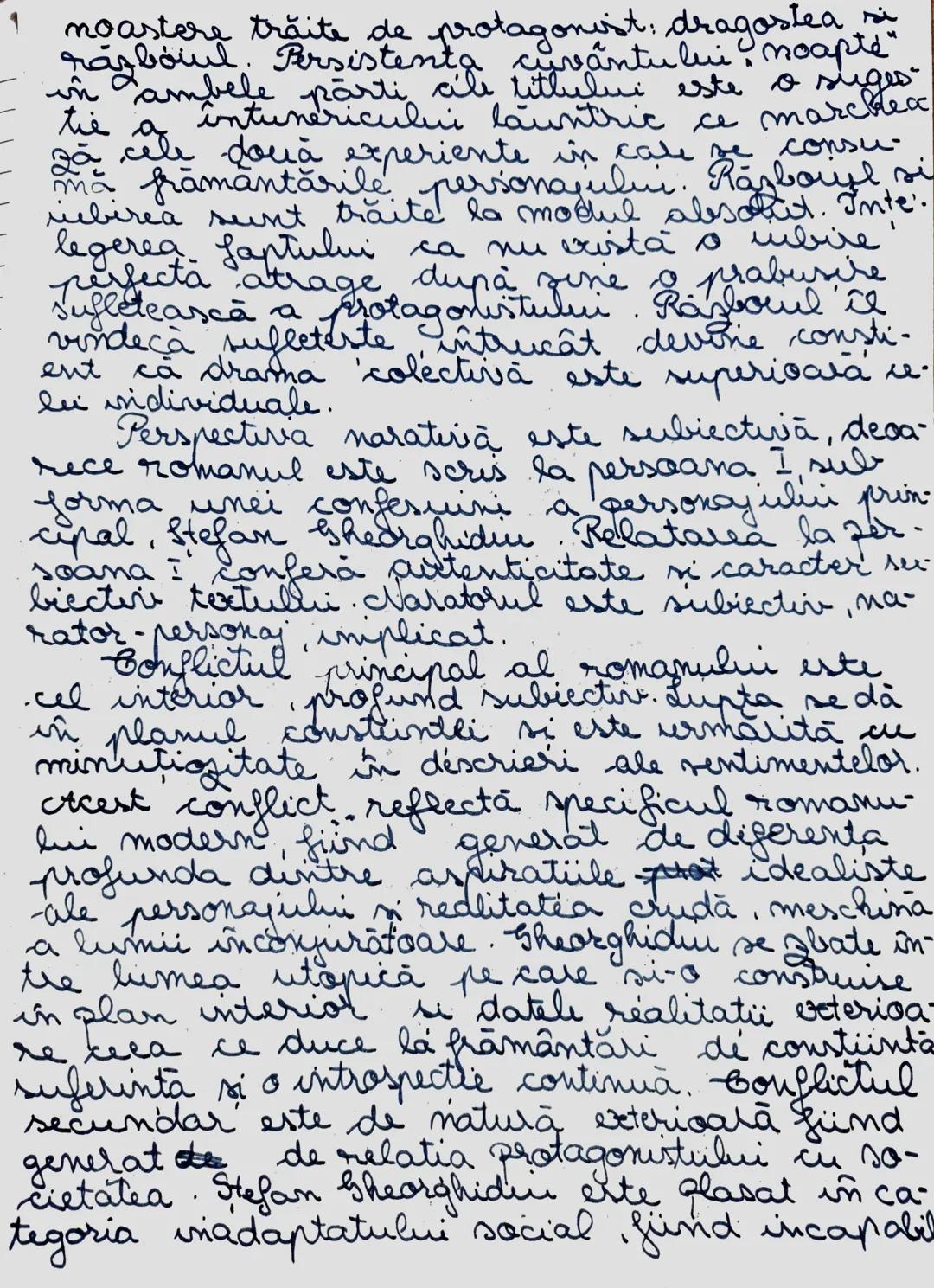 --- OCR Start ---
constructia juliu
Eseu -Ultima noapte de dragoste
întâia noapte de războiu
Camil Petrescu nascut pe 22 aprilie 1894
si dec