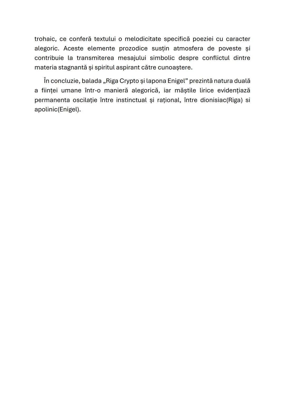 RIGA CRYPTO SI LAPONA ENIGEL
Ion Barbu
Modernismul este curentul literar manifestat cu predilecție în perioada
interbelică, teoretizat de Eu
