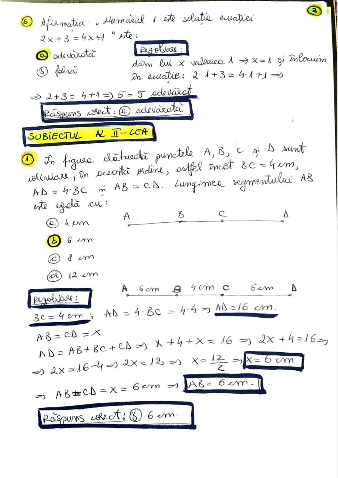 # Subiectul de Evaluare Națională 2024
Matematică – rezolvare
# SUBIECTUL I
1. Rezultatul calculului $8 + 14 \div 2$ este egal cu:
- 22
-