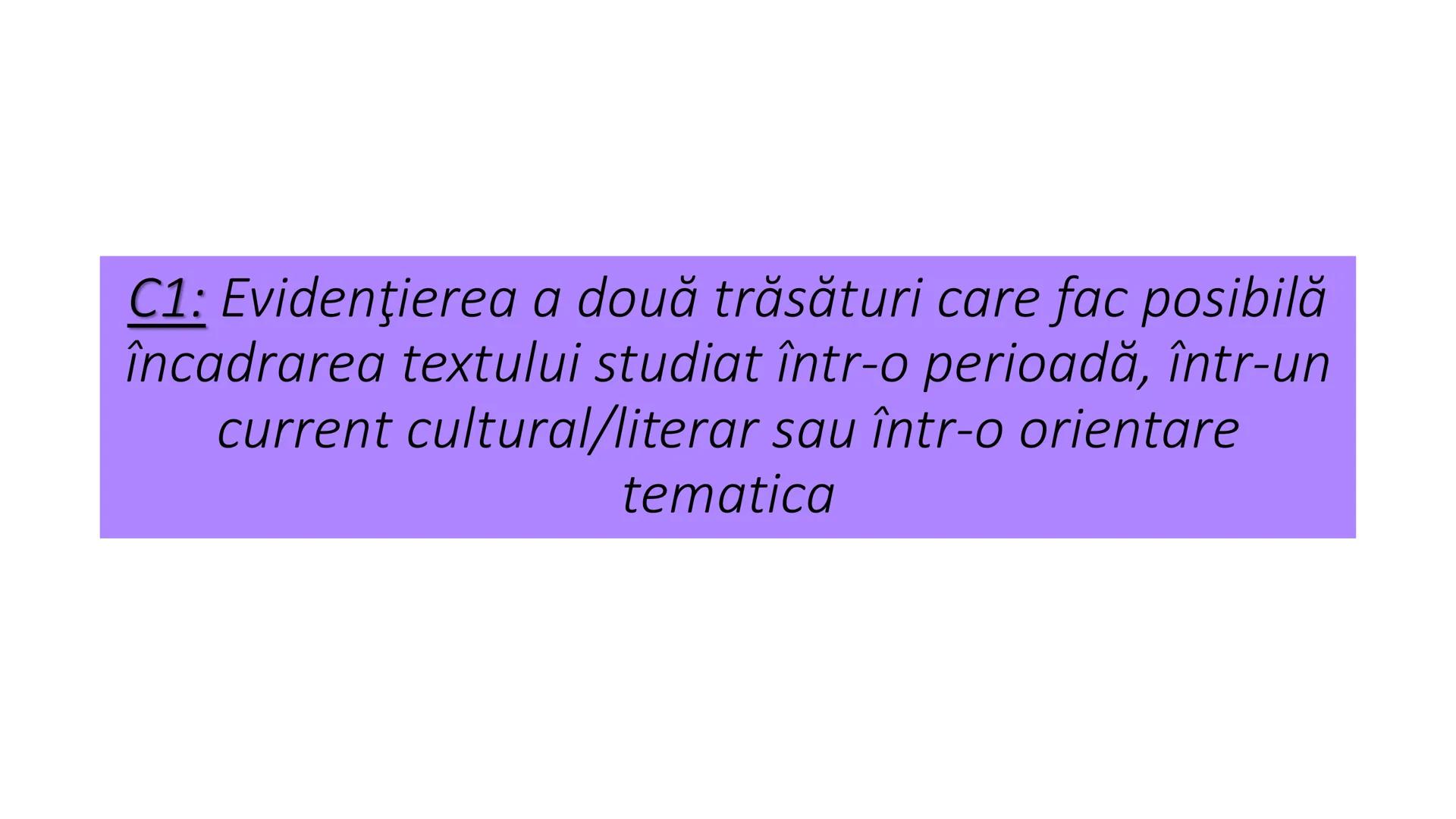 # Morometii – Marin Preda
# Particularitati C1: Evidenţierea a două trăsături care fac posibilă
încadrarea textului studiat într-o perioadă