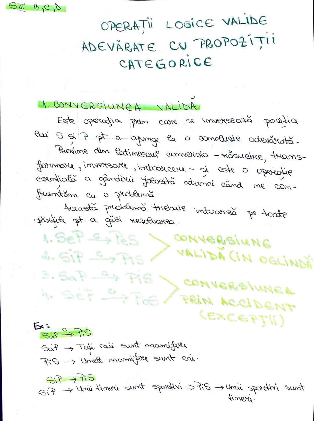PATRATUL
LOGIC
UNIVERSALE
TOTI SUNT
+ Sap-
CONTRARE
OBVERSIUNE
Nielun
NU ESTE
+SeP+
SUPRAALTERNA
SUBALTERNA
←
CONVERSIUN
ANG
CONTRADICTORIA