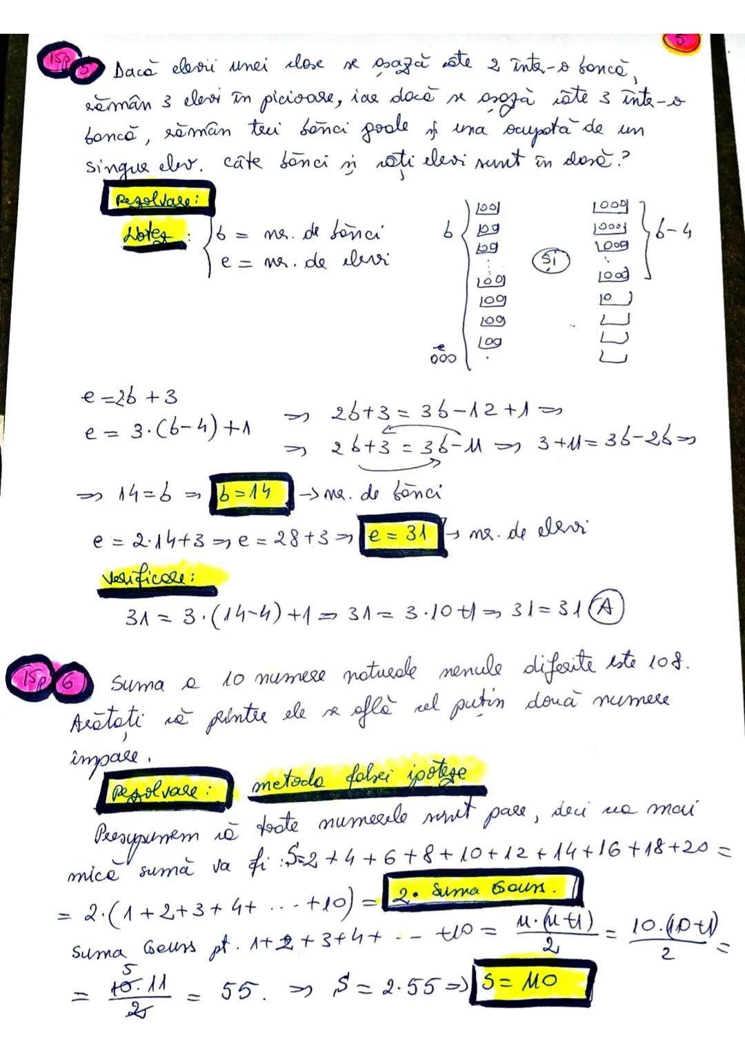 + Ap oficiu
TEST METODE ARITMETICE
RESOLVARE CLASA a I-a
500 Pentan 2 bilete le film si 3 bilete la teatru platesc go lei,
iar pentru 4 bile