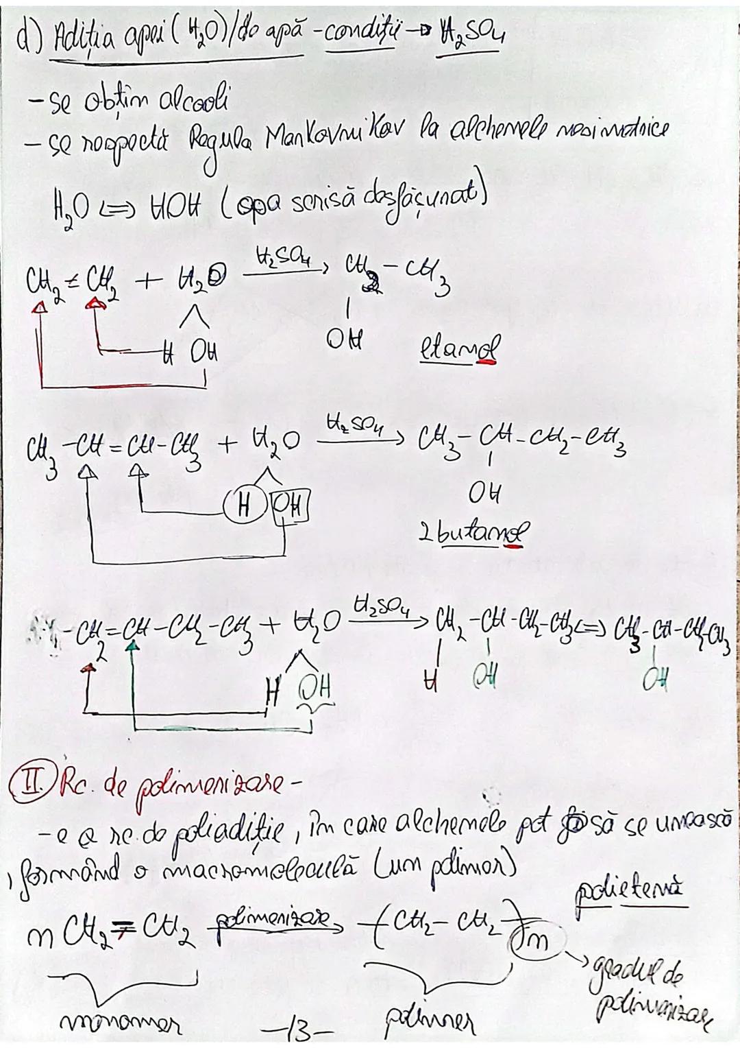 ALCHENE
=Sunt hidrocarburi nesaturate, alifatice(nearomatice), acicli-
Ce, care contin o leg. dublă C=C
•formula generală $C_nH_{2n}$
•N.E =