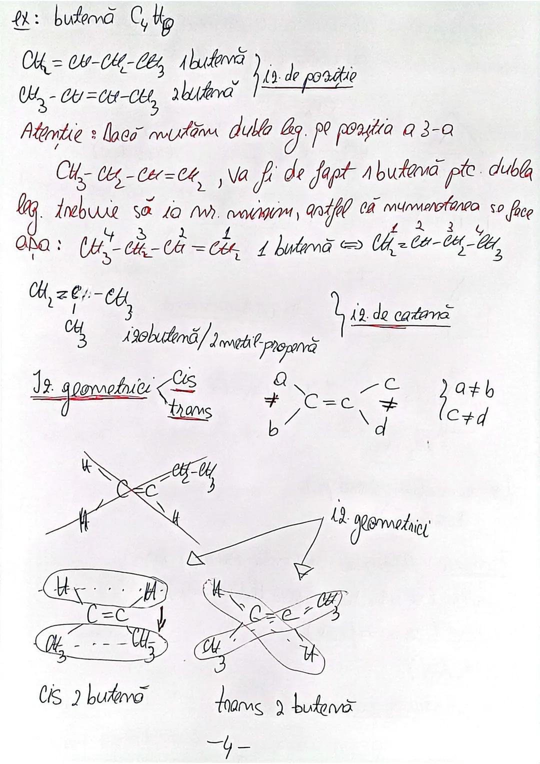 ALCHENE
=Sunt hidrocarburi nesaturate, alifatice(nearomatice), acicli-
Ce, care contin o leg. dublă C=C
•formula generală $C_nH_{2n}$
•N.E =