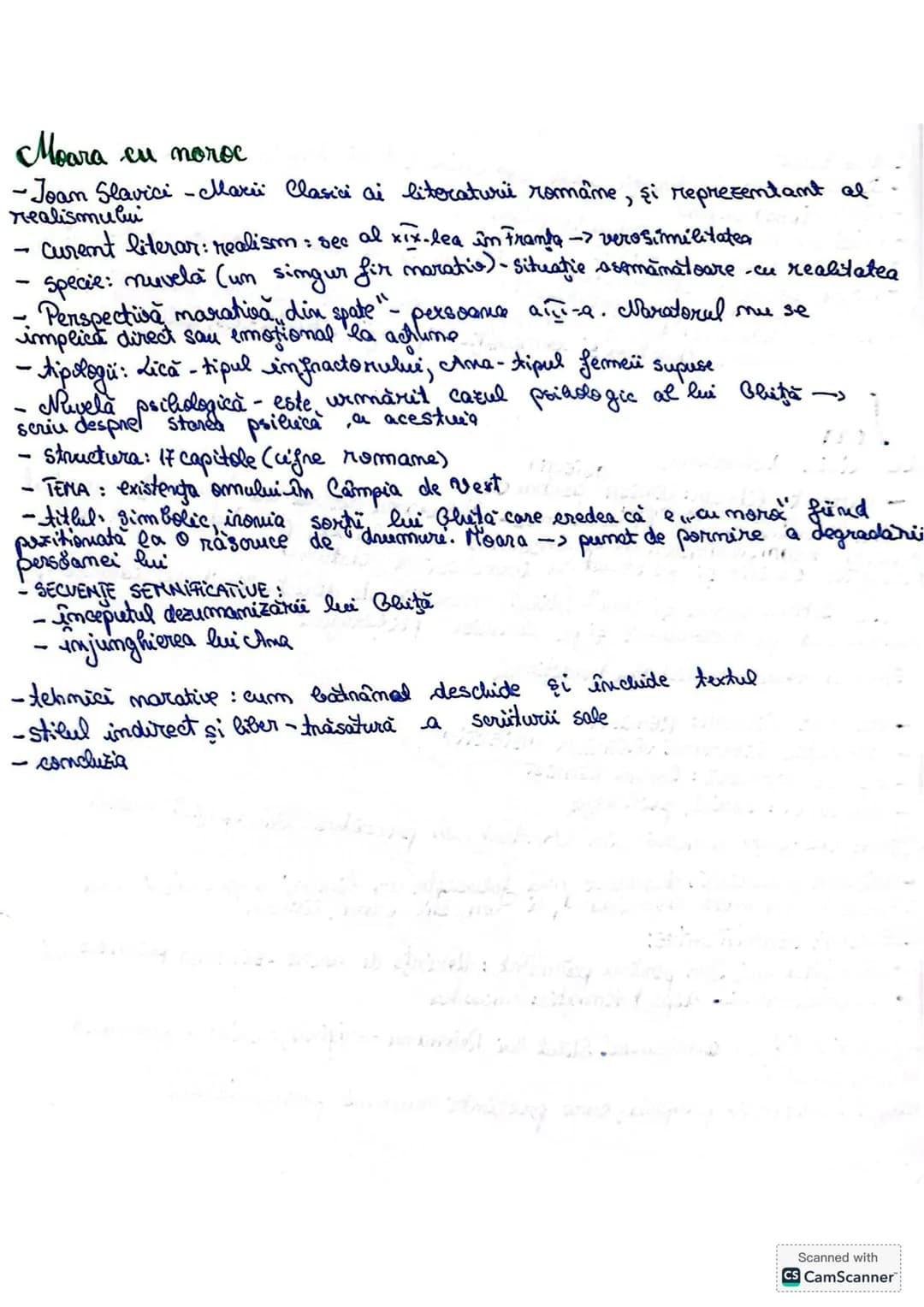 Moara cu noroc
-Joan Slavici - Marii Clasici ai literaturii române, şi reprezentant al
realismului
- Curent literar: realism: sec al XIX-lea