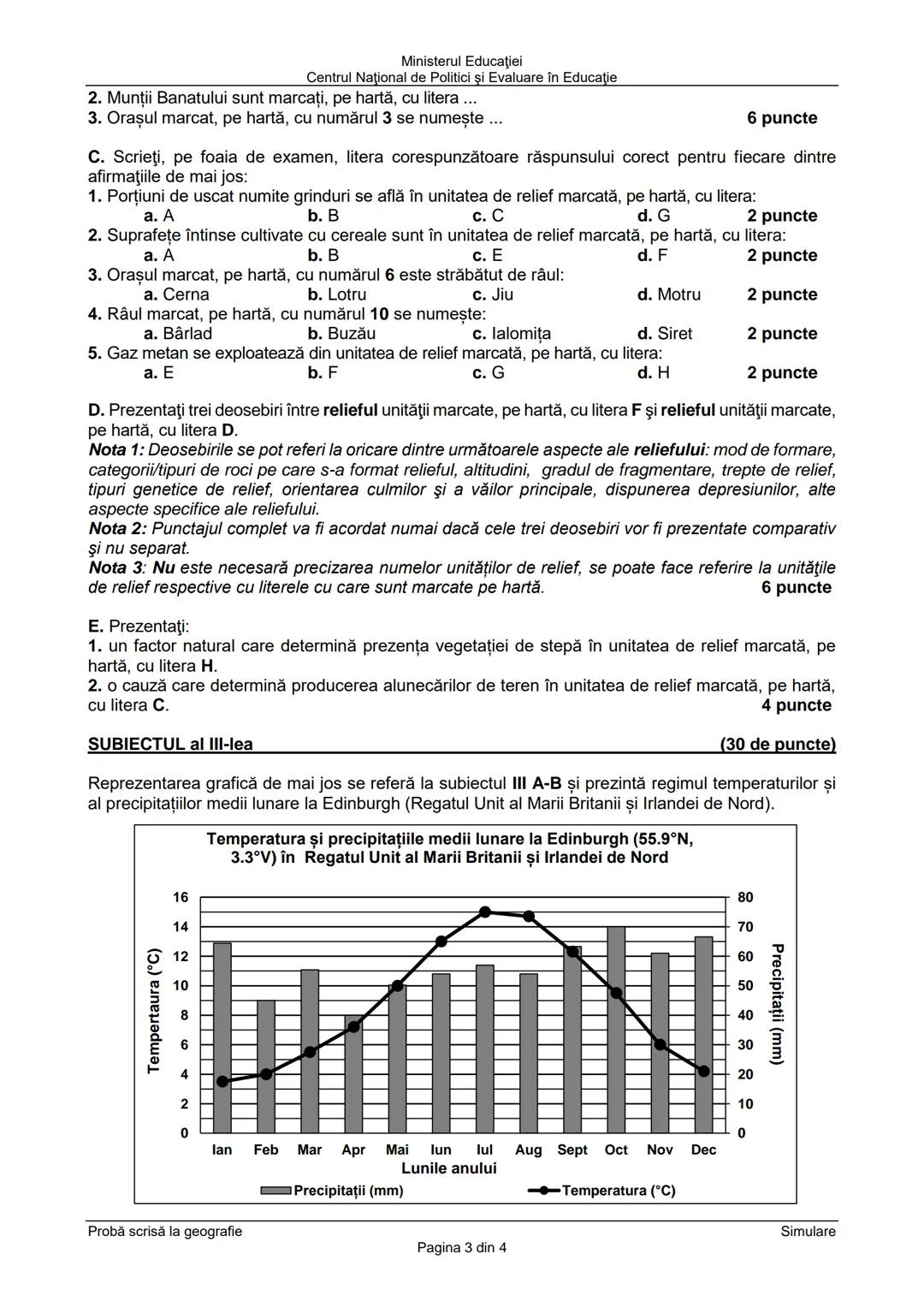 Ministerul Educaţiei
Centrul Naţional de Politici şi Evaluare în Educaţie
Examenul național de bacalaureat 2021
Proba E. d)
Geografie
Simula