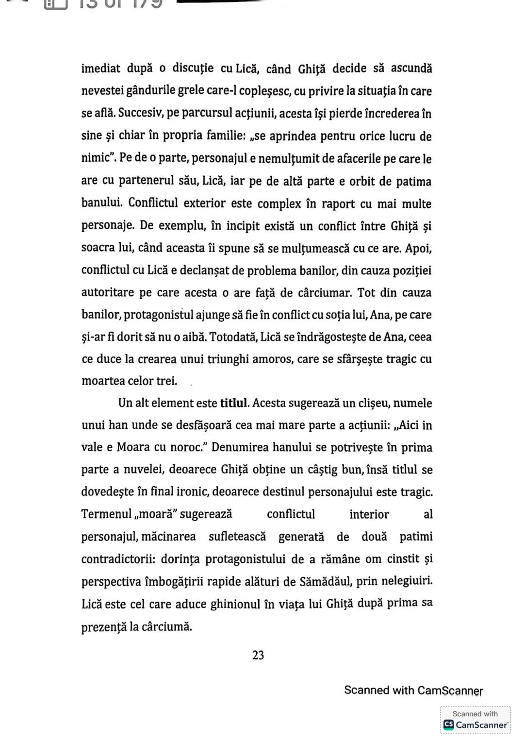 Moara cu noroc
Autor: loan Slavici
Anul apariţiei: 1881
19
Scanned with CamScanner
Scanned with
CS CamScanner PARTICULARITĂŢILE DE CONSTRUCŢ