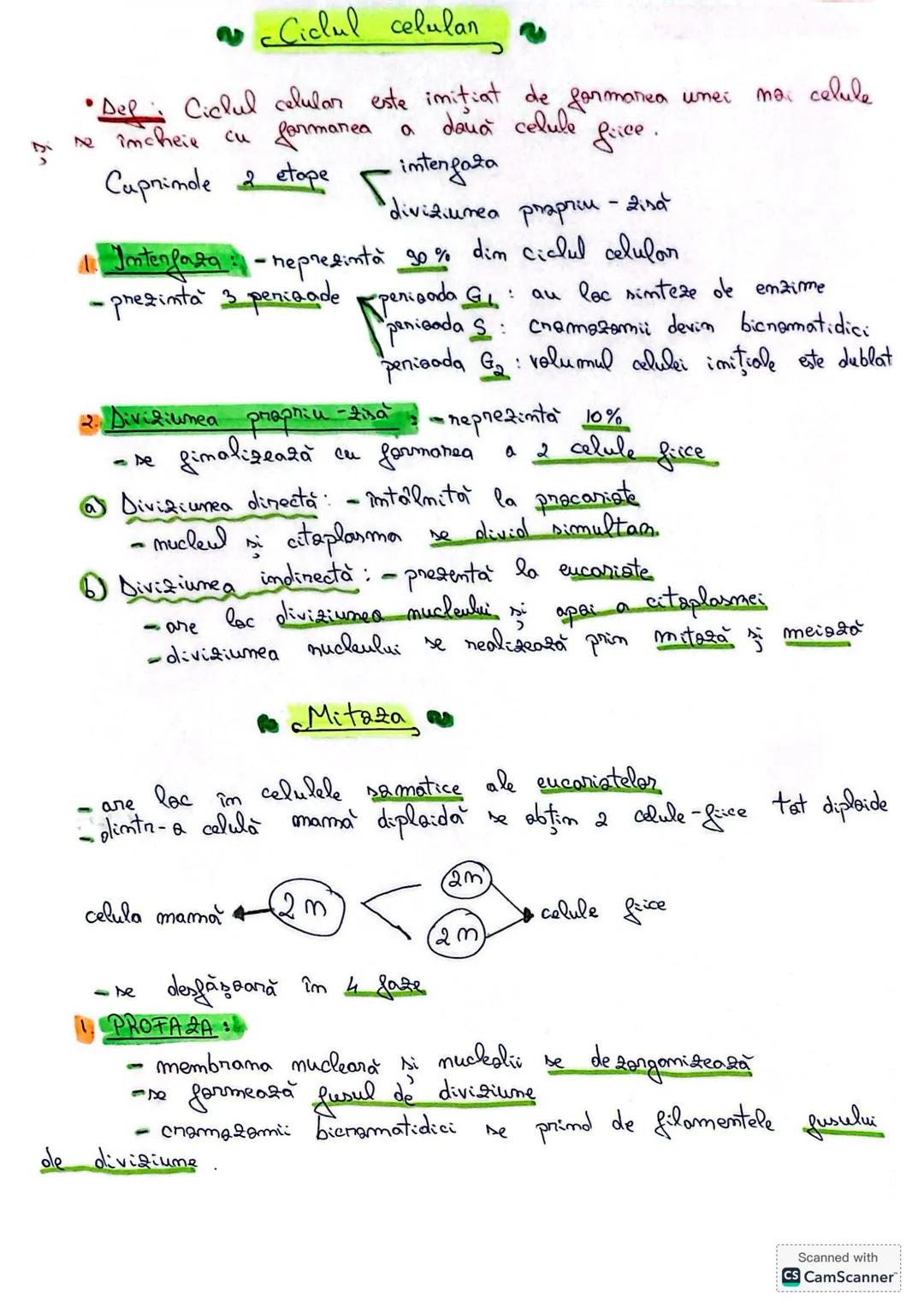 --- OCR Start ---
Ciclul celular
2
•Def: Ciclul celular este iniţiat de formarea unei noi celule
se încheie cu formarea a două celule fiice.