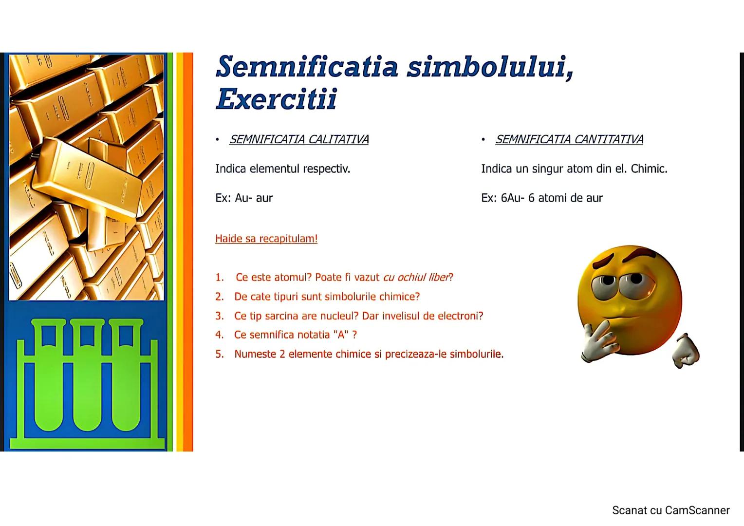 .....
Atomul
Structura atomului
Nucleul
Invelisul de electroni
Elemente si simboluri chimice
Scanat cu CamScanner Atomul- definitie
❖ "Atom"