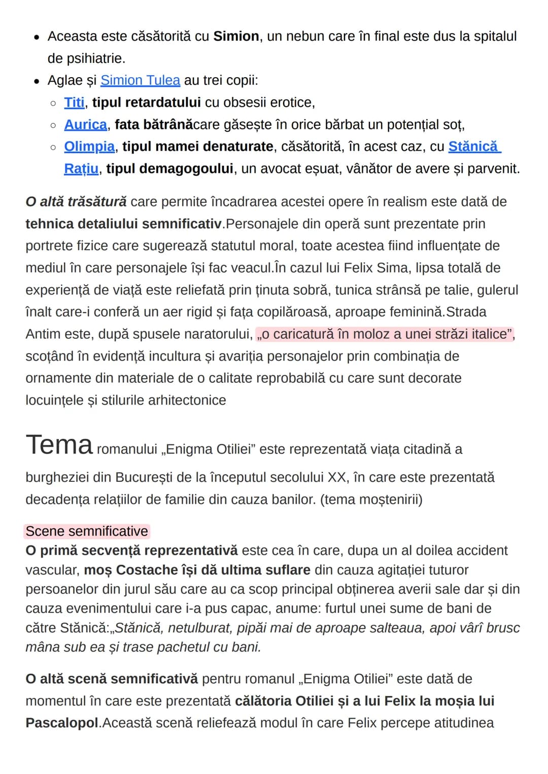 Eseu - Enigma Otiliei de George Călinescu
✔ Introducere
Literatura română interbelică se caracterizează prin diversitatea speciilor și
ori