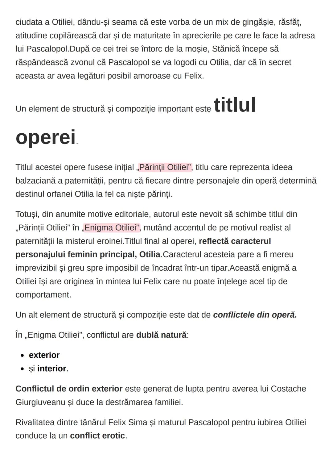 Eseu - Enigma Otiliei de George Călinescu
✔ Introducere
Literatura română interbelică se caracterizează prin diversitatea speciilor și
ori