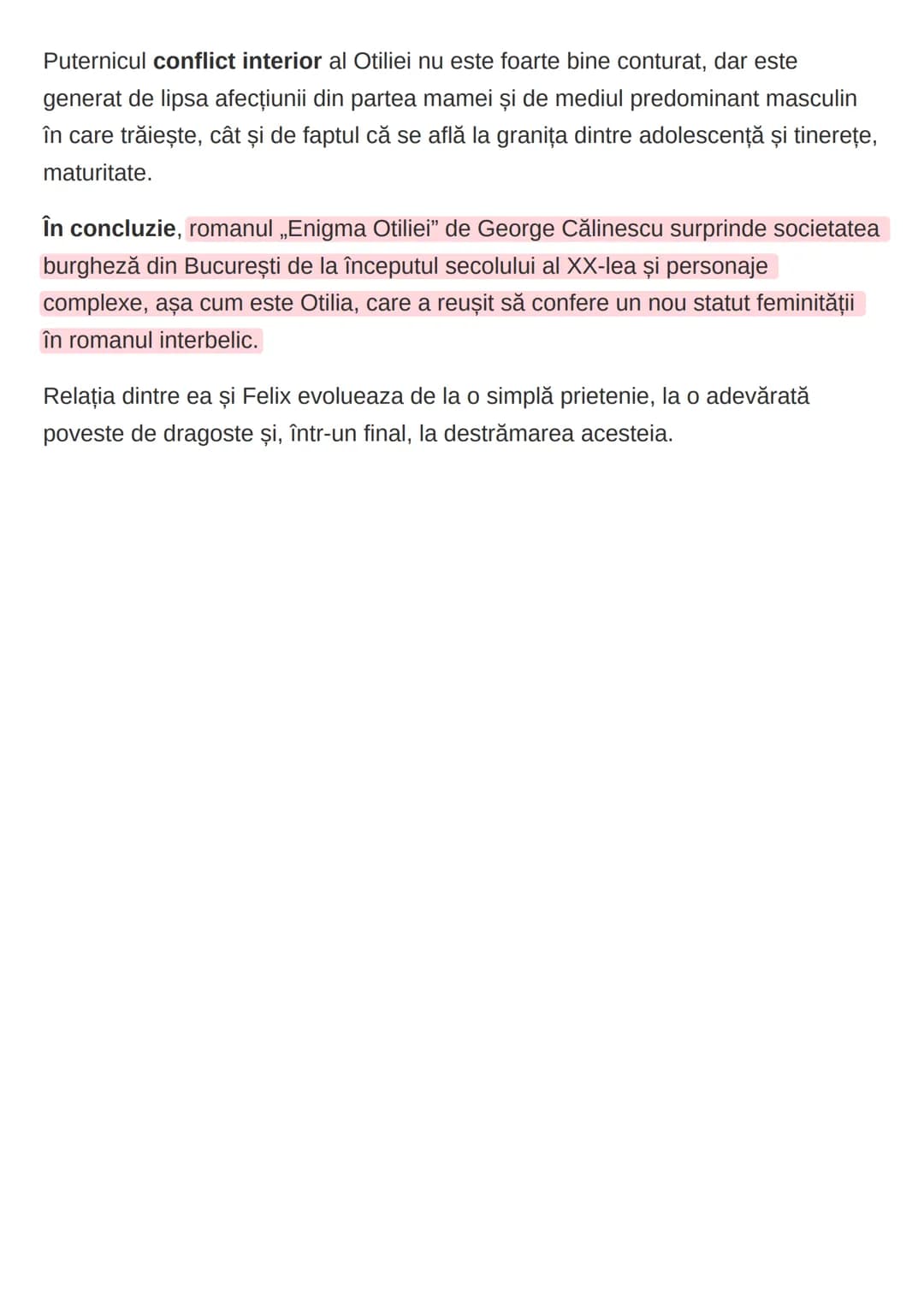 Eseu - Enigma Otiliei de George Călinescu
✔ Introducere
Literatura română interbelică se caracterizează prin diversitatea speciilor și
ori