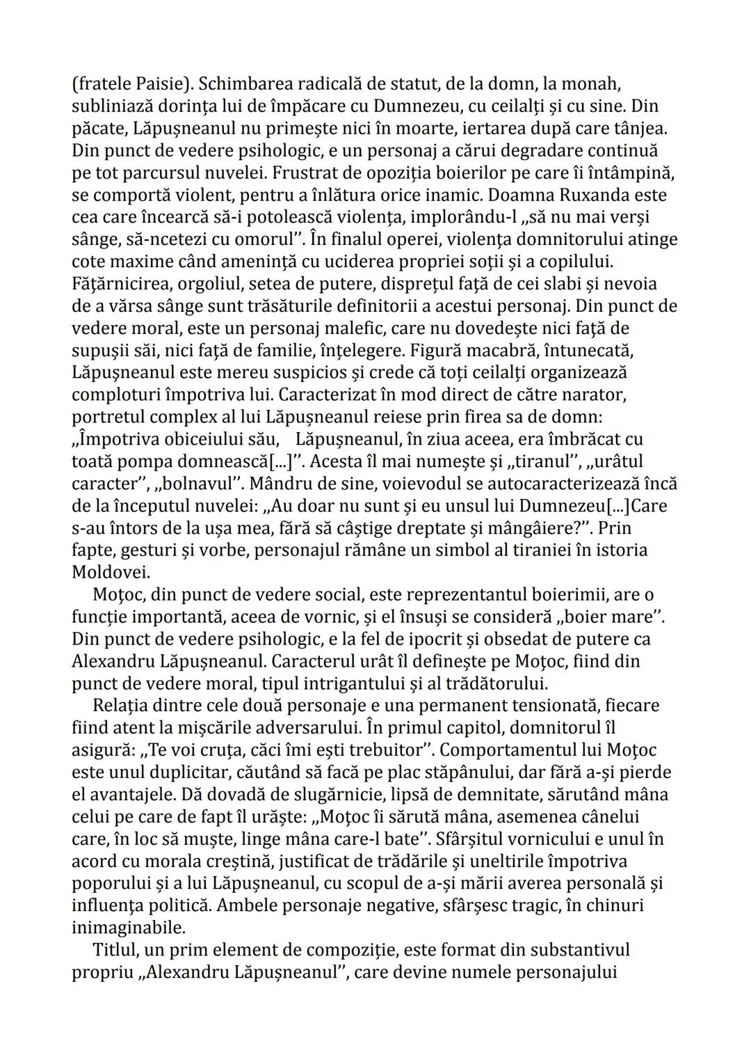 # ALEXANDRU LĂPUŞNEANUL
# COSTACHE NEGRUZZI
Prima jumătate a secolului al XIX-lea a marcat o perioadă de profundă
transformare şi conştien