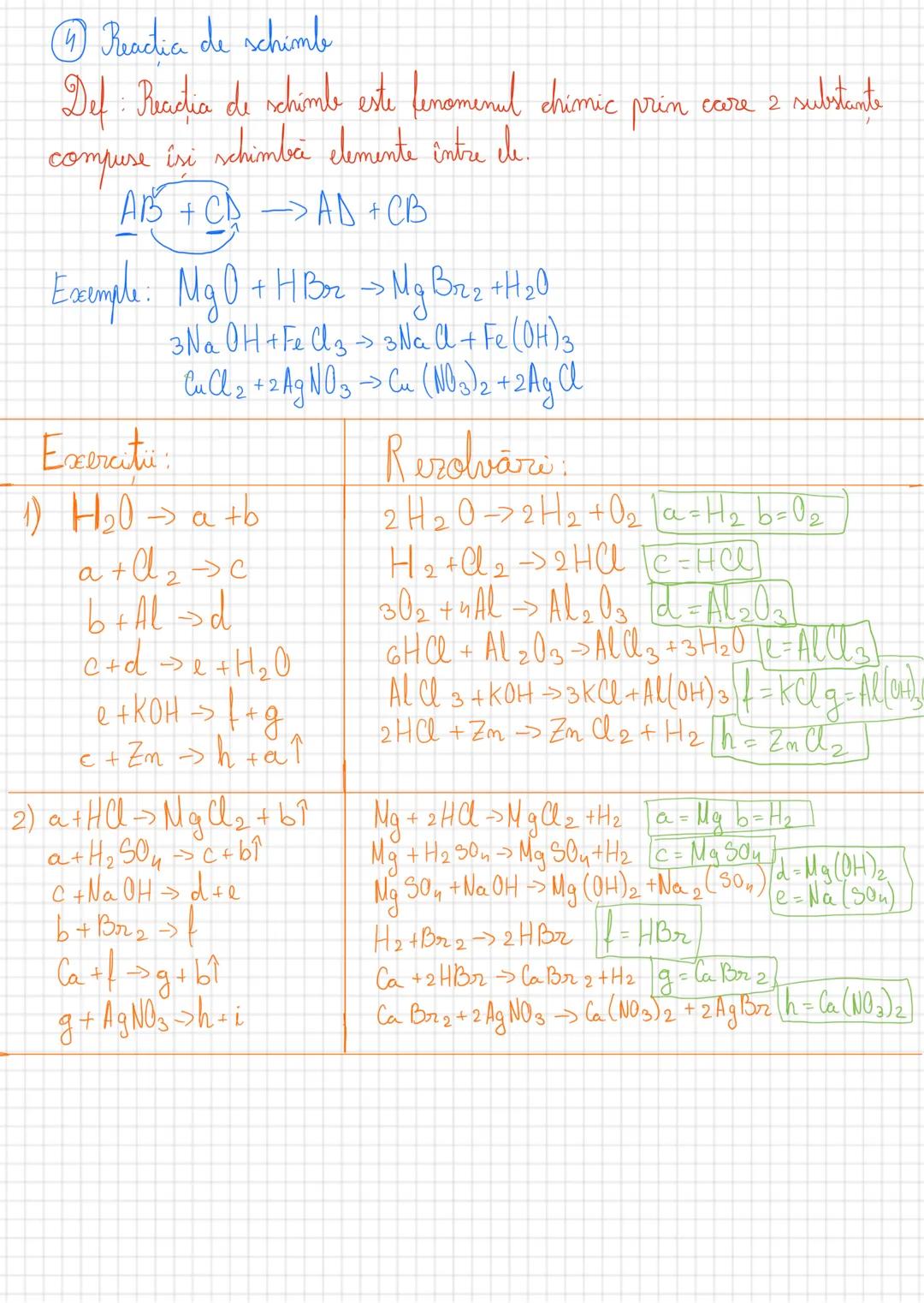 # Tipuri de reacti chimice
## Reacția de combinare
Def. Reactia de combinare este reactia prin care 2 substante (simple sau compuse) se co