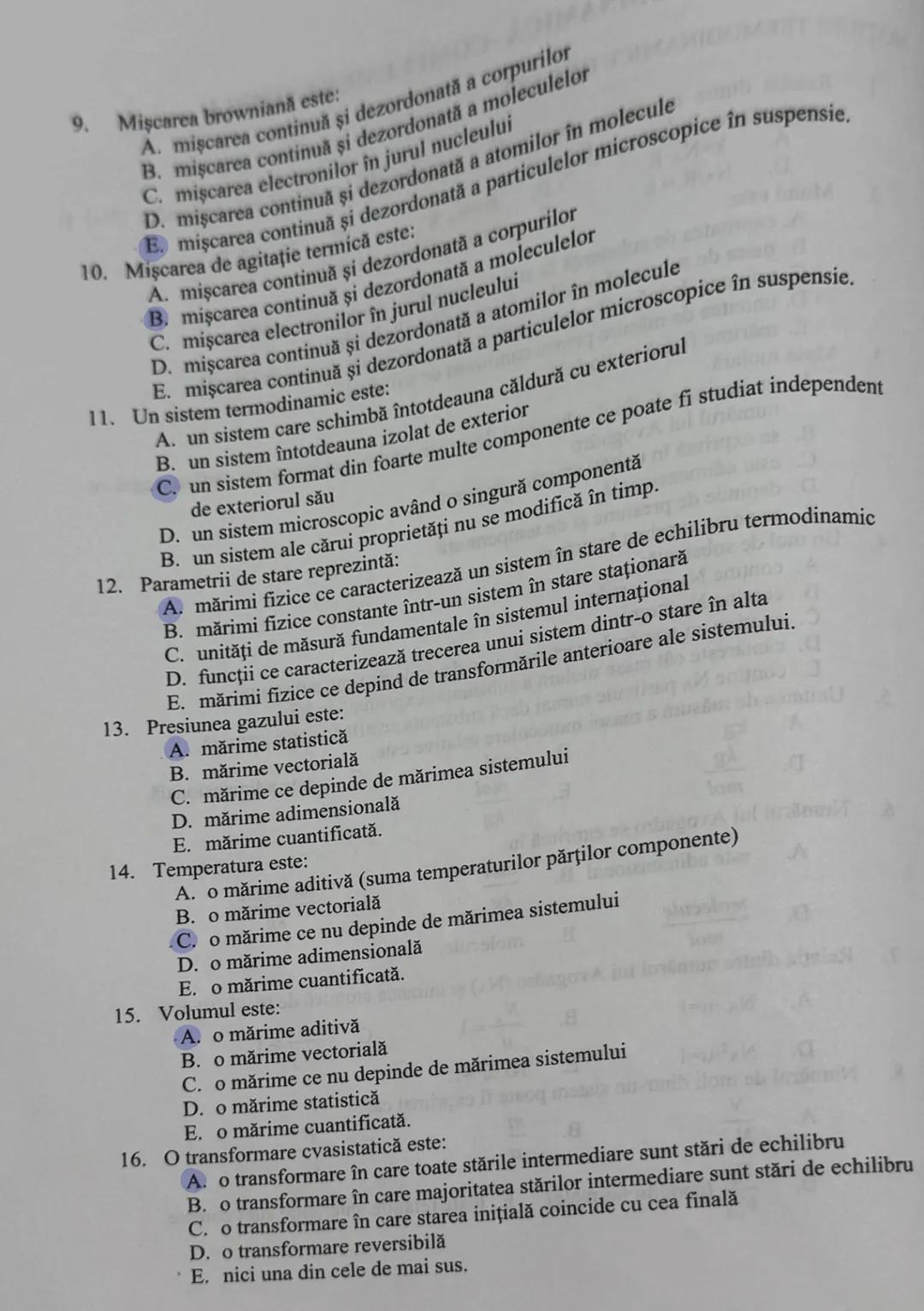 fenomen termic - agitatie ternică - la orice stare
- niscare eternă spontană
- r. mai mare = agitație mai mare
miscare lerovniană -m pon