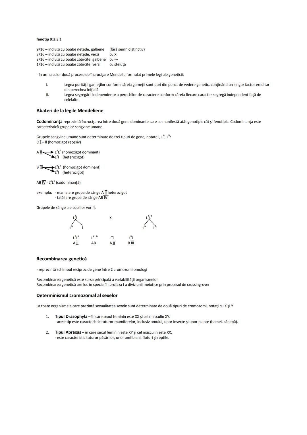 # MATERIE BIOLOGIE CLASELE IX ŞI X
Clasa a IX-a
1. Celula şi diviziunea celulară
2. Ereditatea şi variabilitatea
3. Diversitatea lumii vii