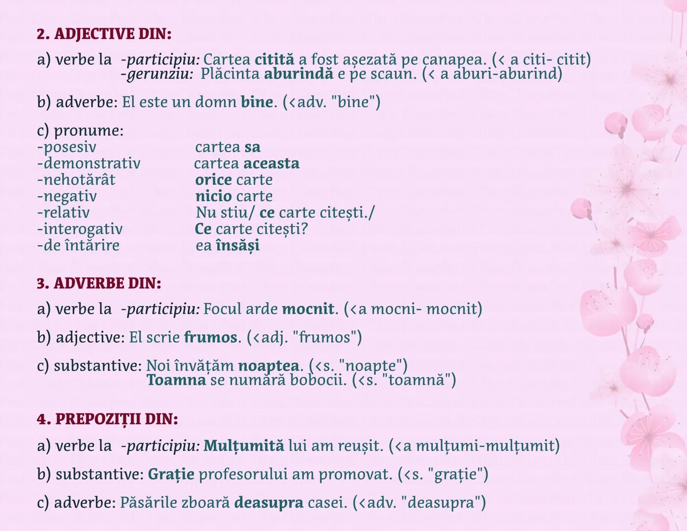 # Conversiunea
=schimbarea valorii gramaticale
(se formează cuvinte noi prin trecerea de la o parte de vorbire la o altă parte de vorbire)