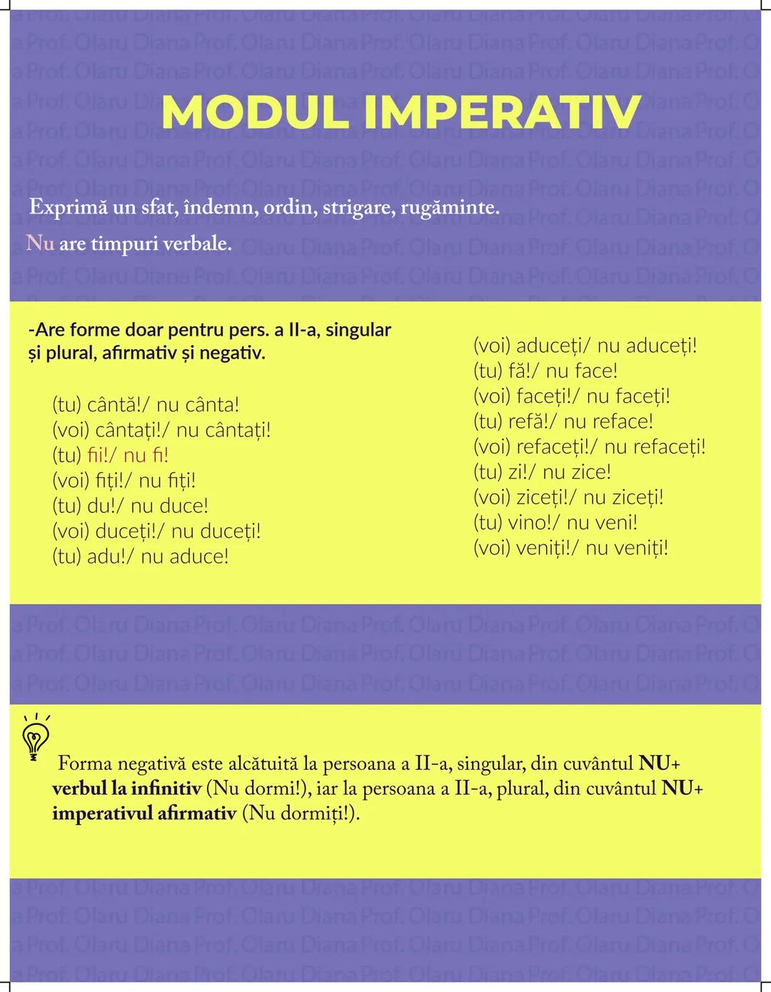 # VERBUL
PARTE DE VORBIRE (ARATĂ ACŢIUNEA, EXISTENŢA SAU STAREA)
MODURI PERSONALE
* Indicativ
* Conjunctiv
* Condiţional-optativ
*