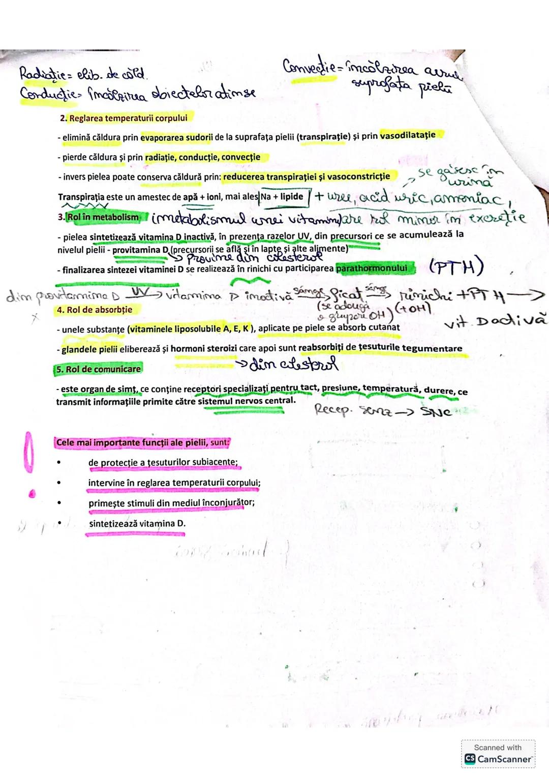 5. Sistemul tegumentar
Sistemul tegumentar este format din:
1.
Piele-cel mai important organ tegumentar
- cel mai mare organ al corpului u