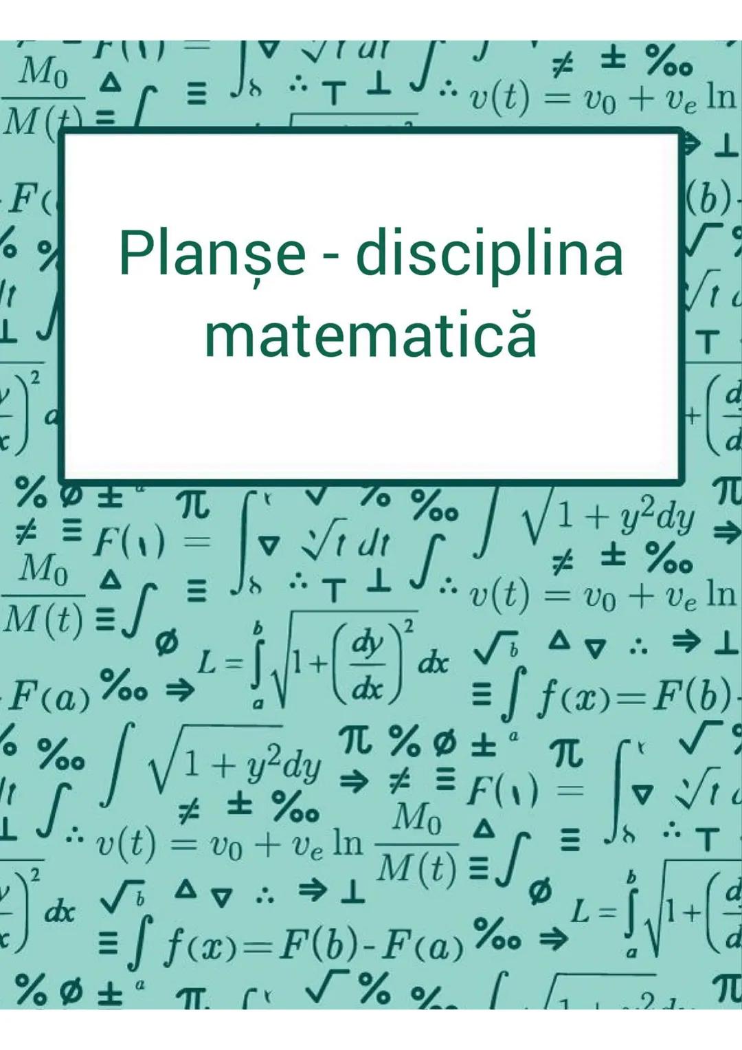 Mo A
M() =
-F(
t
T
(۱) = tar
上、
Jsㅜㅗ
J
v(t)
▼
≠ ±%%
vo + ve ln
=
T
(b)
Planșe - disciplina
Vic
matematică
T
2
a
%±π
# = F(1) =
Mo A
M(t) =
S