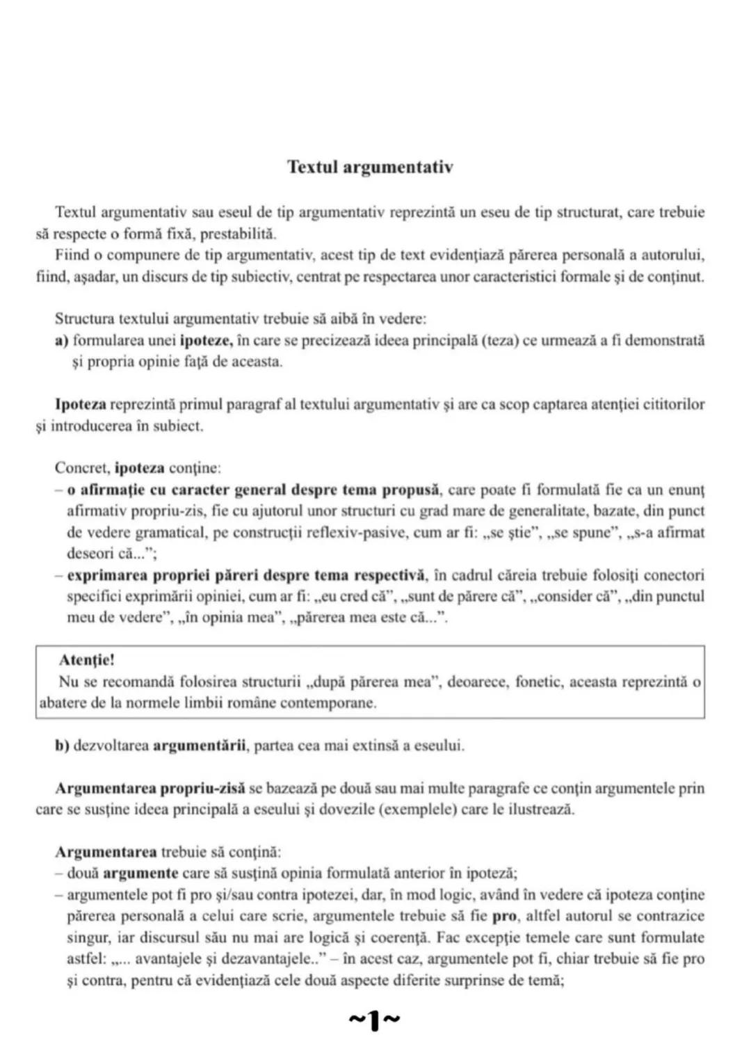 NOTE BOOK
subject Sub.IB
Limba și Literatura
Română
Modele de texte
argumentative
Bacalaureat
-Profil real
name: -Profil uman # Textul a