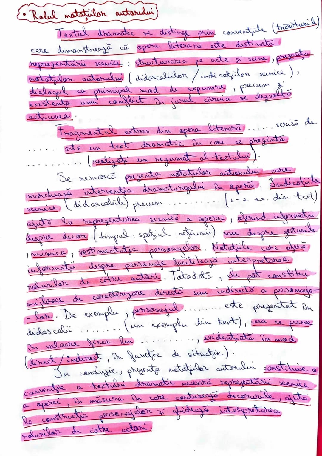 - Modalitats de caracterizare)
Textul epic/marrativ se distinge prin particularitofi cum
ar si prezente unei acfuni la care iau parte perso