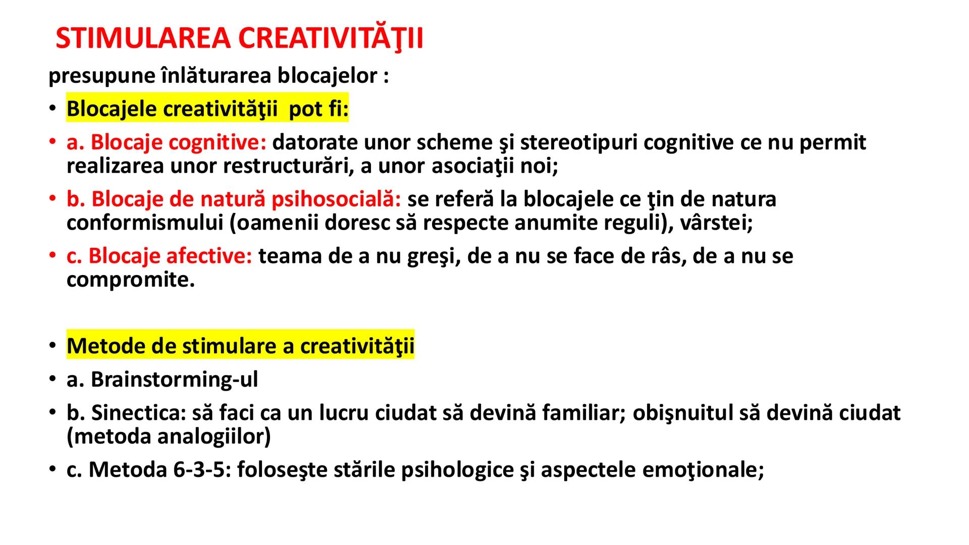 I. PROCESE PSIHICE COGNITIVE SENZORIALE
SENZAŢII, PERCEPȚII, REPREZENTĂRI
II. PROCESE PSIHICE COGNITIVE SUPERIOARE:
GÂNDIREA, MEMORIA, IMAGI