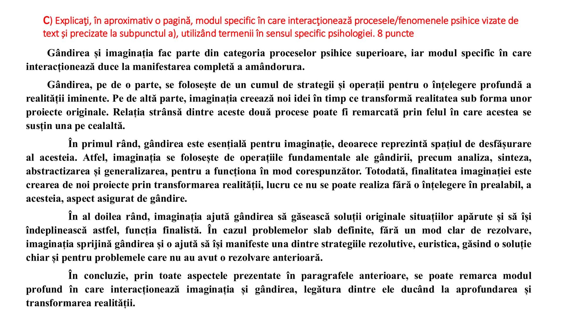 I. PROCESE PSIHICE COGNITIVE SENZORIALE
SENZAŢII, PERCEPȚII, REPREZENTĂRI
II. PROCESE PSIHICE COGNITIVE SUPERIOARE:
GÂNDIREA, MEMORIA, IMAGI